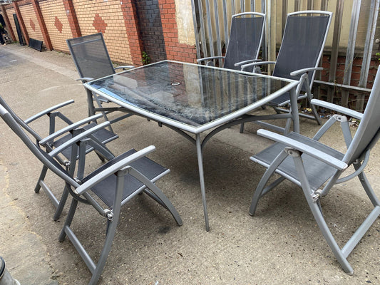✅🚐Garden Set 6 Chairs With Large Table For Sale