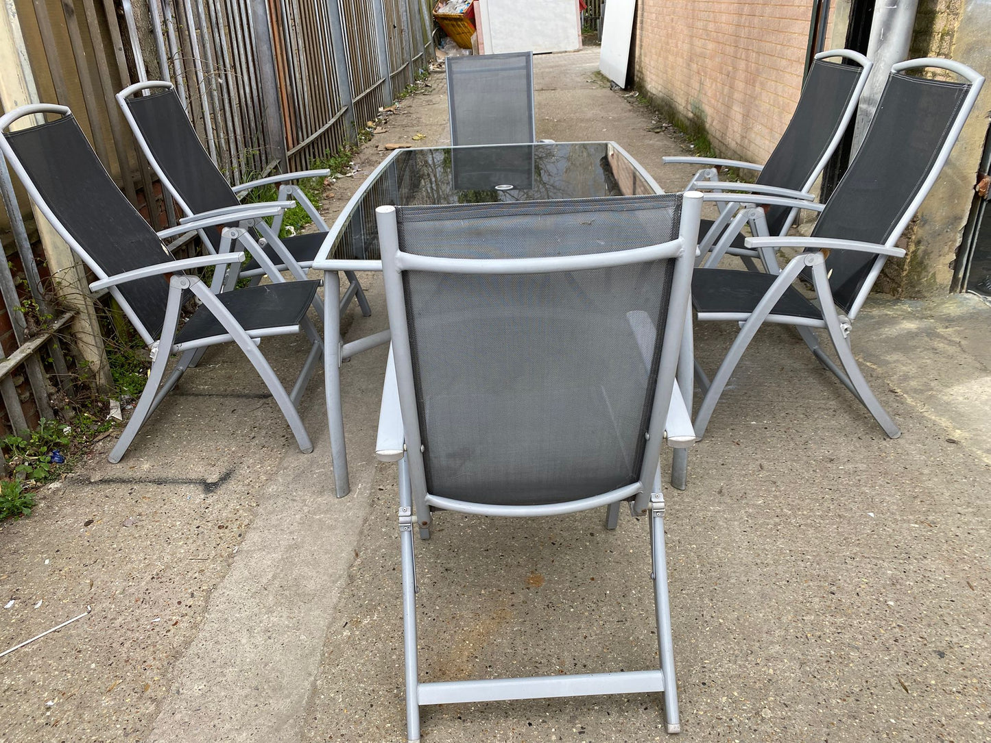 ✅🚐Garden Set 6 Chairs With Large Table For Sale