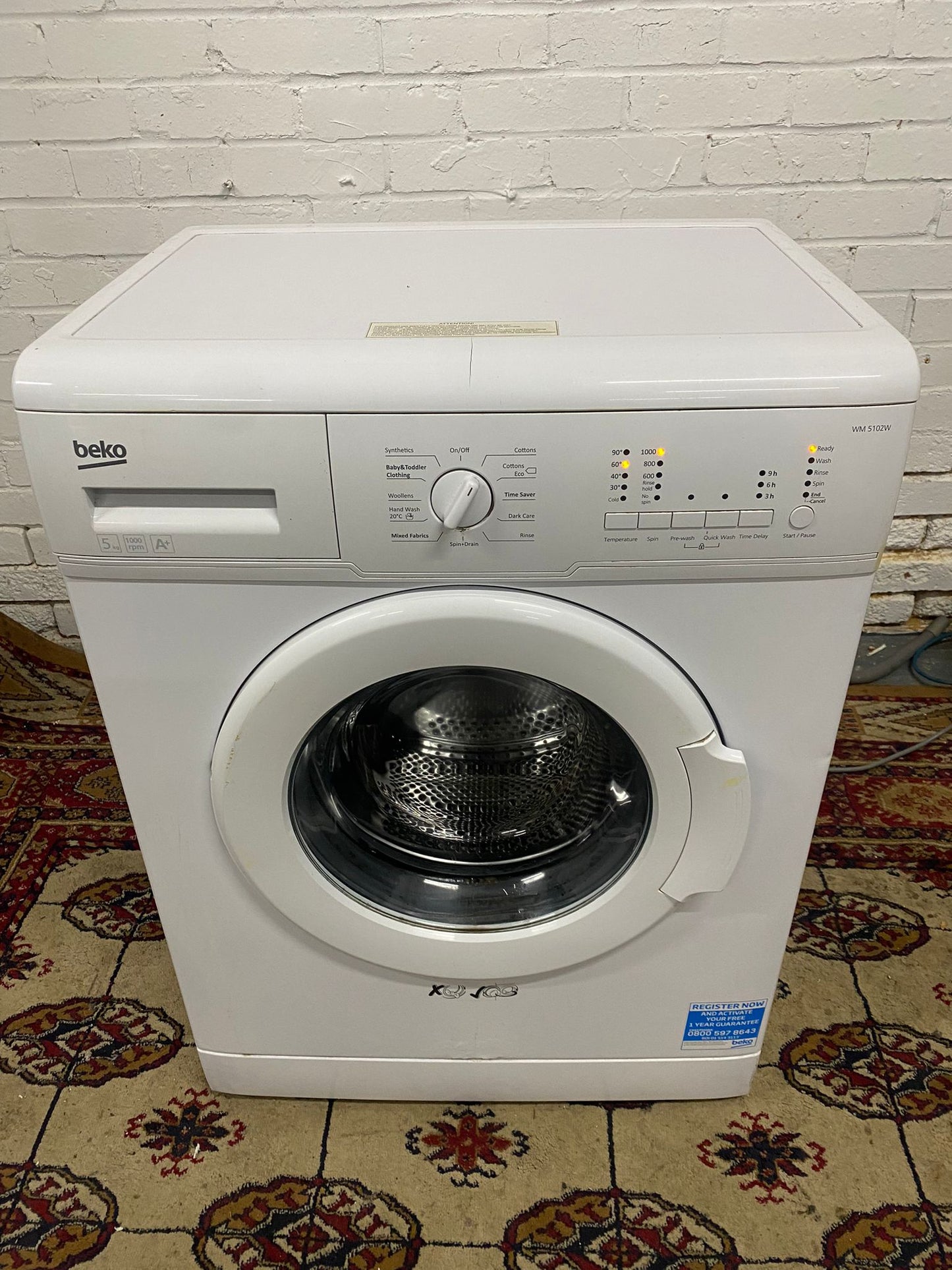 FREE DELIVERY Beautiful Beko 5kg SlimLine Washing Machine For Sale