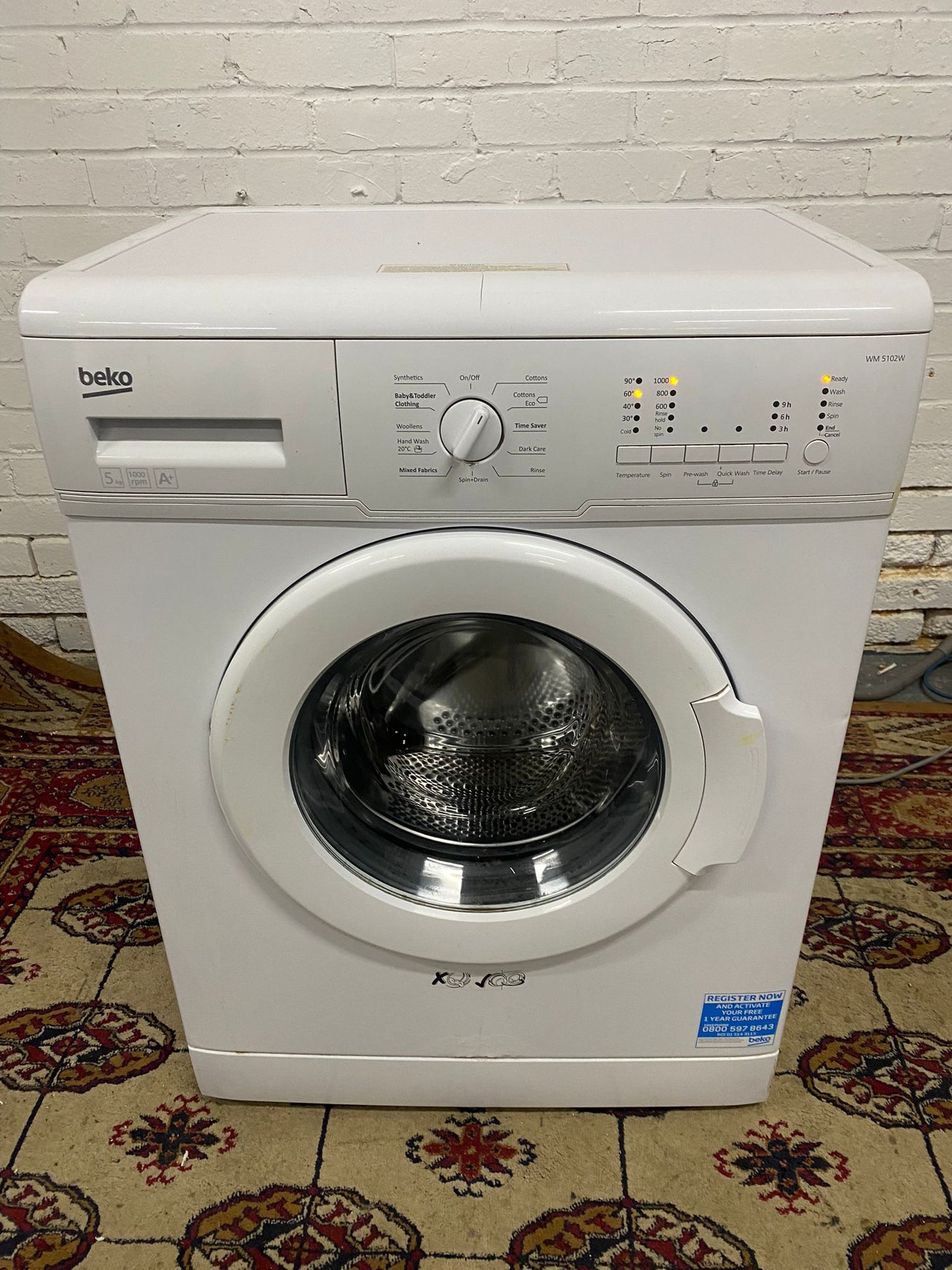 FREE DELIVERY Beautiful Beko 5kg SlimLine Washing Machine For Sale
