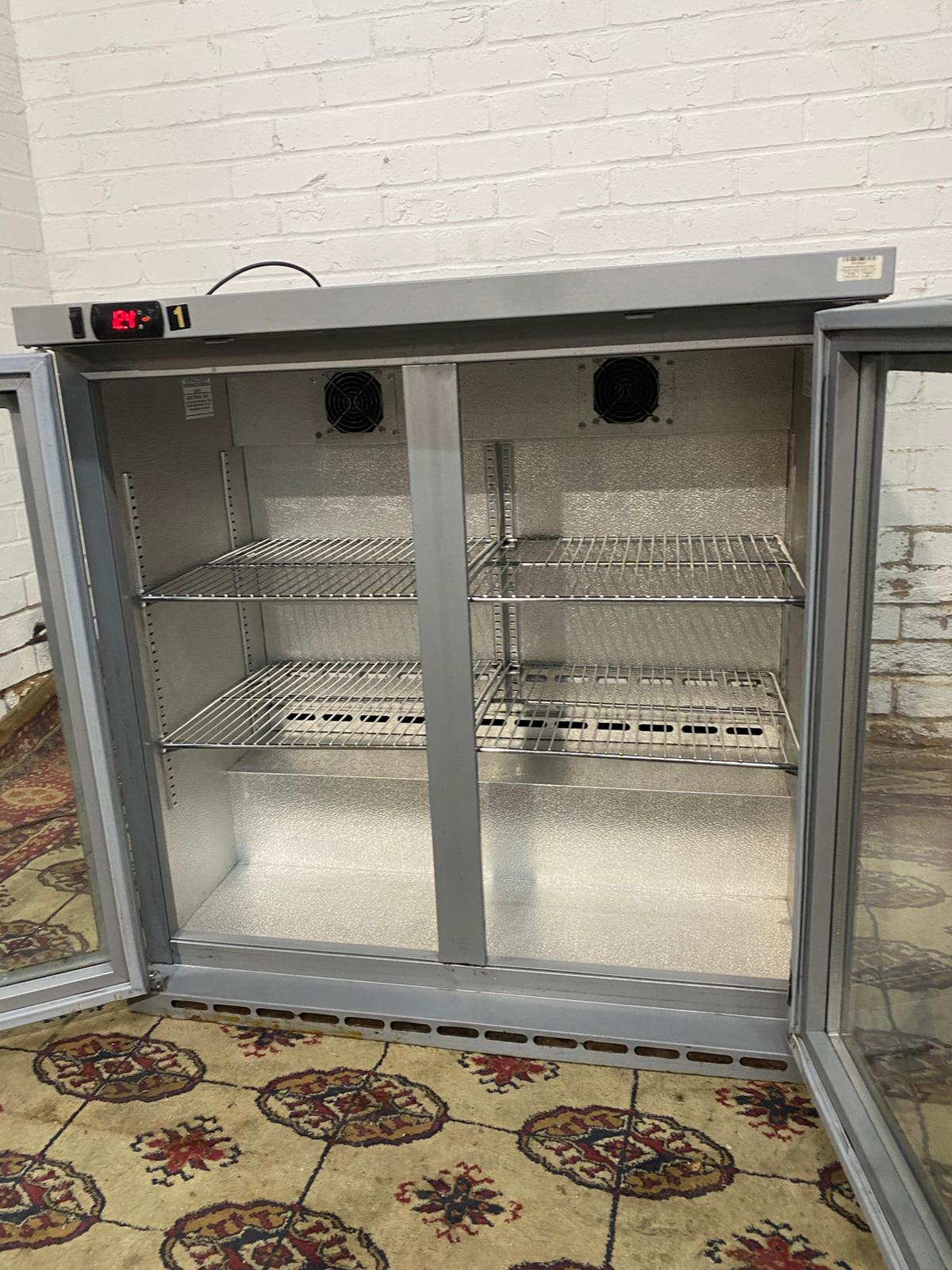 Commercial 2-Door Bar Drinks Fridge | Refurbished | 3-Month Warranty | South Hall Appliances