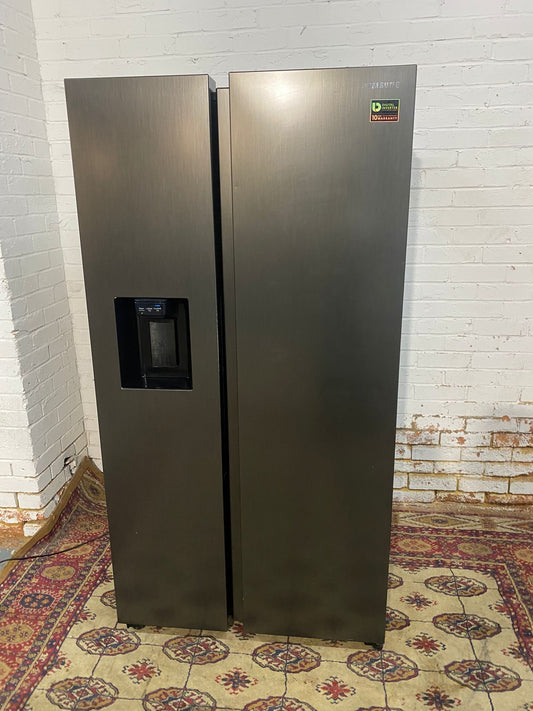 🚚Top Brand Samsung Black Non Plumb American Double Door Fridge Freezer With IceMaker For Sale