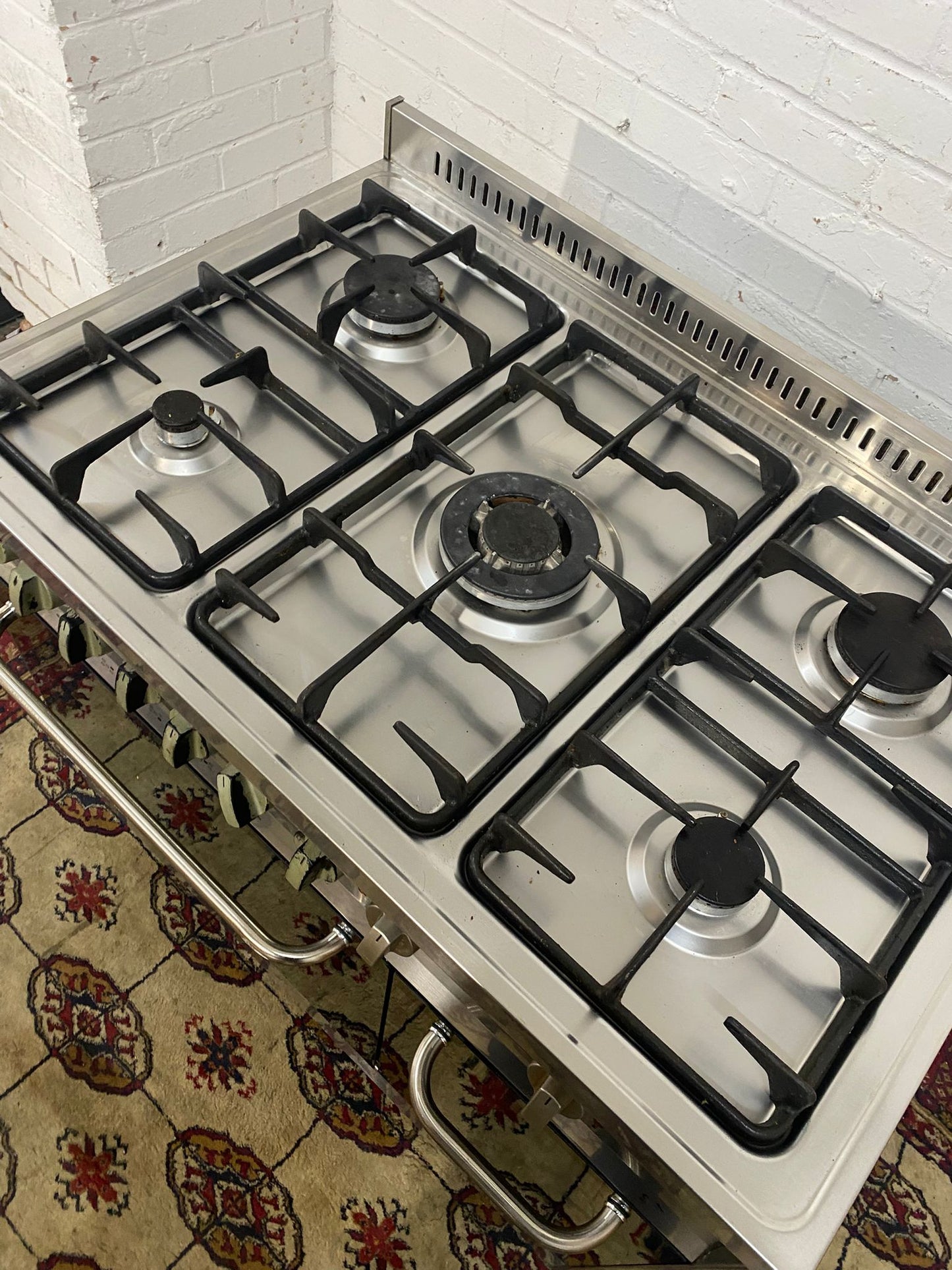 FREE DELIVERY Stainless Steel 5 Burners Gas Cooker 90 CM Oven/Grill For Sale