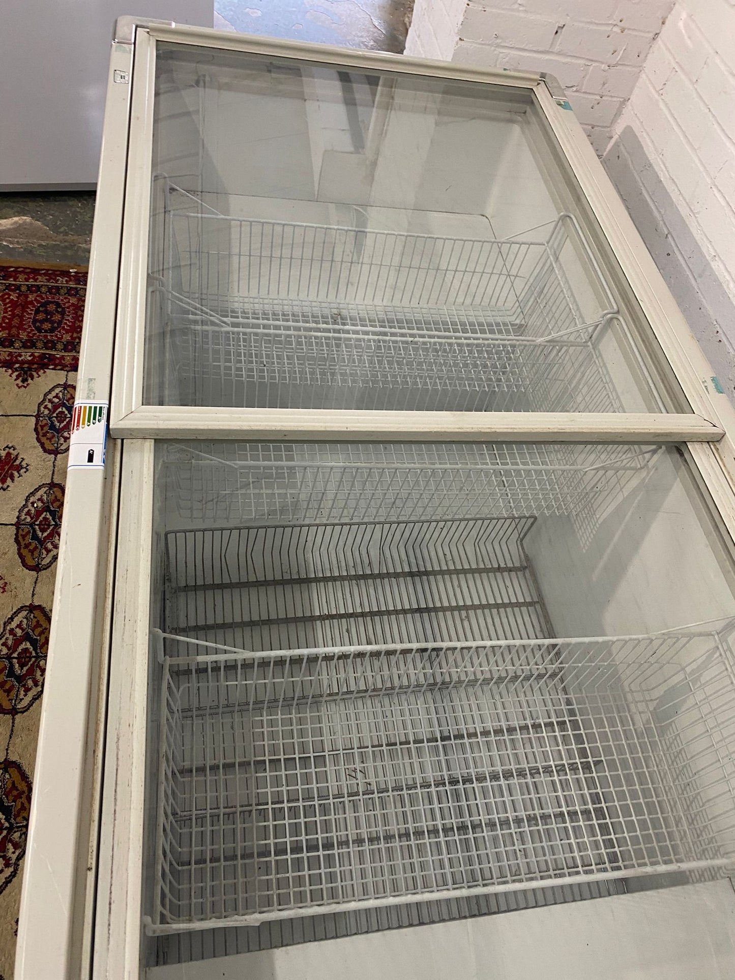🚚Beautiful 2M Wide Commercial Glass Sliding Chest Freezer For Sale