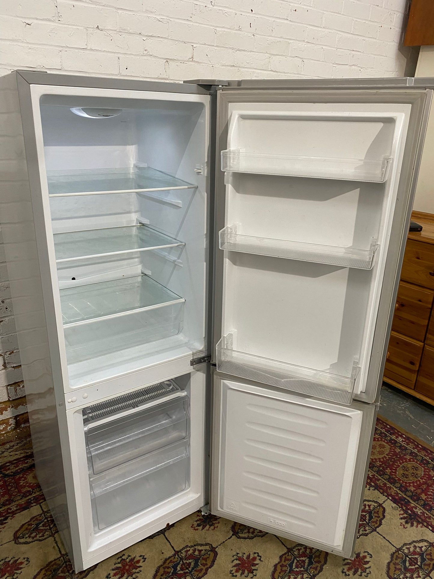 Curreys Grey Fridge Freezer Frost Free For Sale