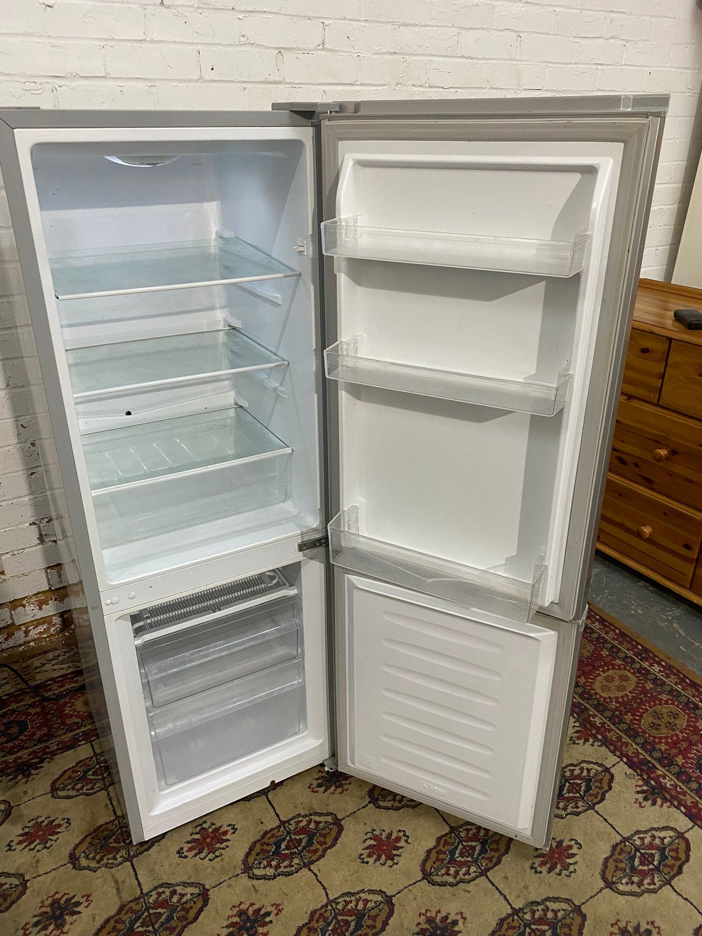 Curreys Grey Fridge Freezer Frost Free For Sale