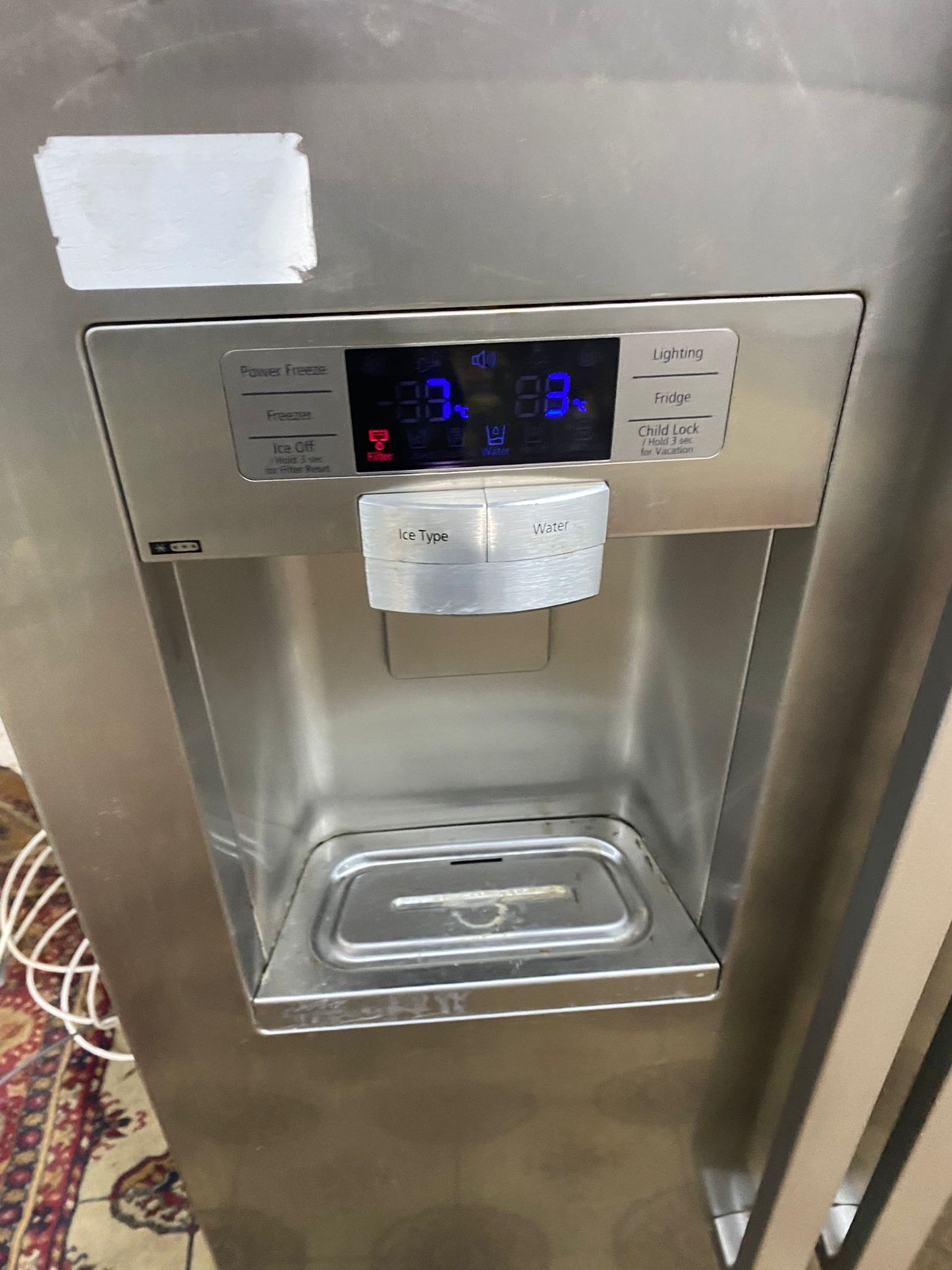 🚚Samsung Stainless Steel Double Door 90CM Wide Frost Free Plumb In American Fridge Freezer For Sales