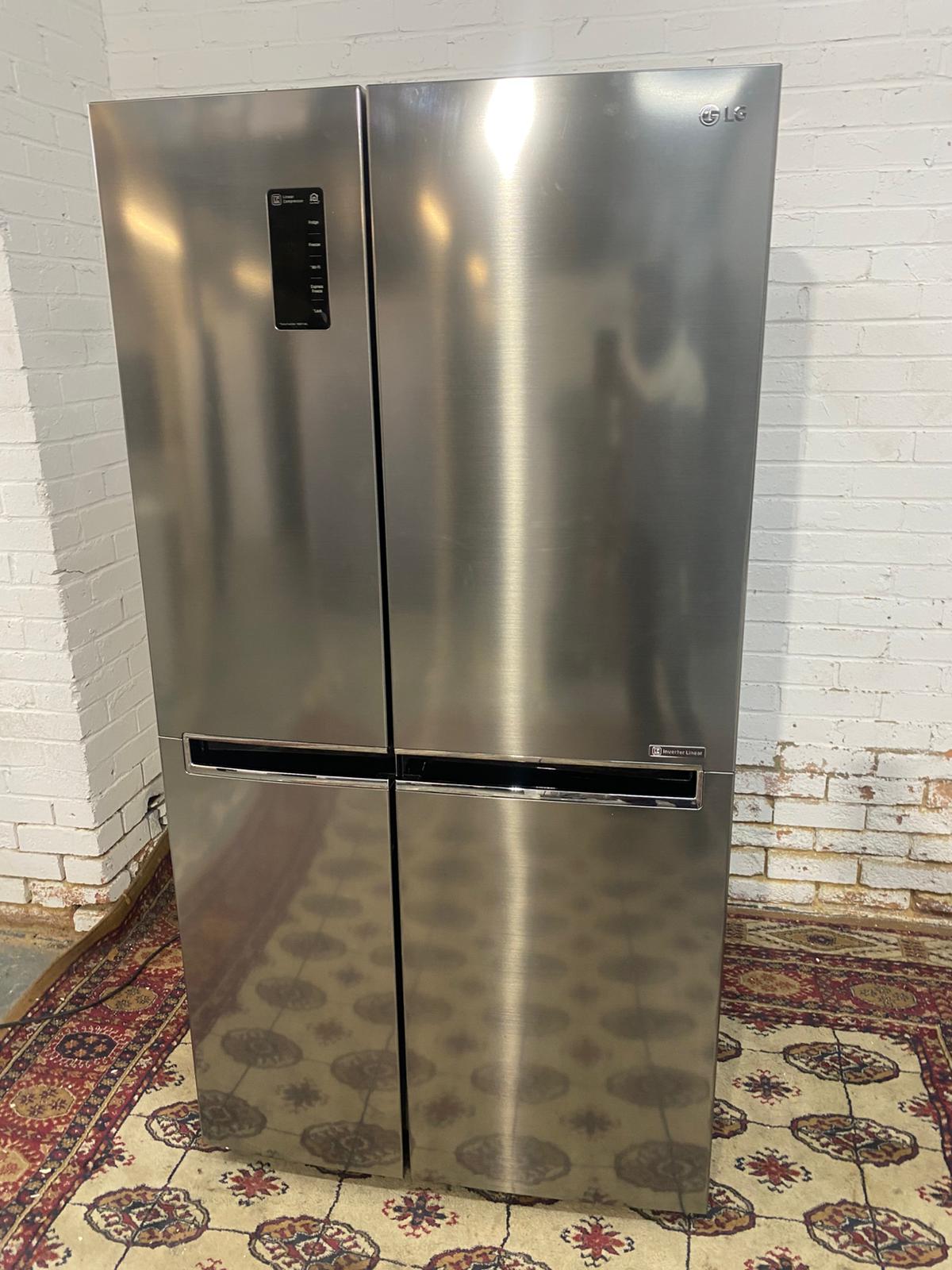 🚚Top Brand LG Non Plumb Stainless Steel American Double Door Fridge Freezer For Sale