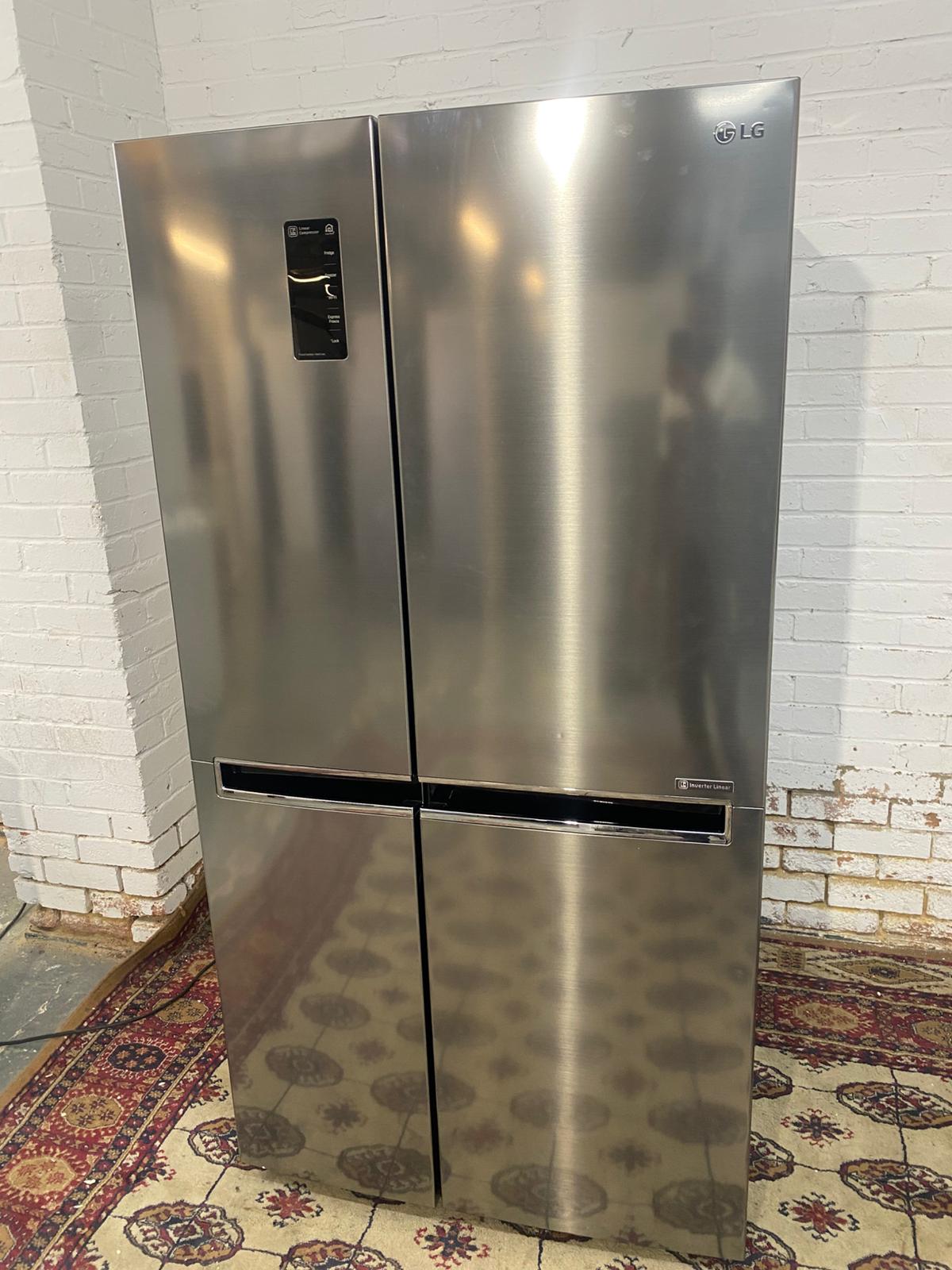 🚚Top Brand LG Non Plumb Stainless Steel American Double Door Fridge Freezer For Sale