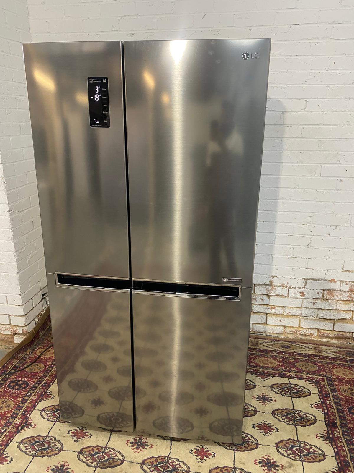 🚚Top Brand LG Non Plumb Stainless Steel American Double Door Fridge Freezer For Sale