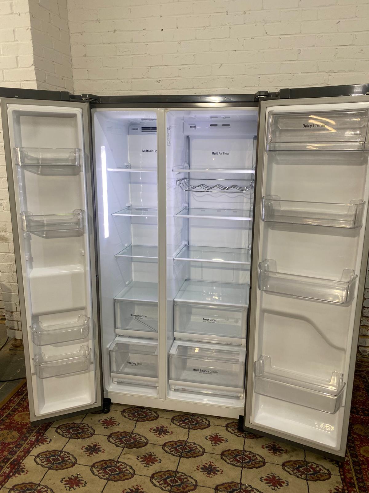 🚚Top Brand LG Non Plumb Stainless Steel American Double Door Fridge Freezer For Sale