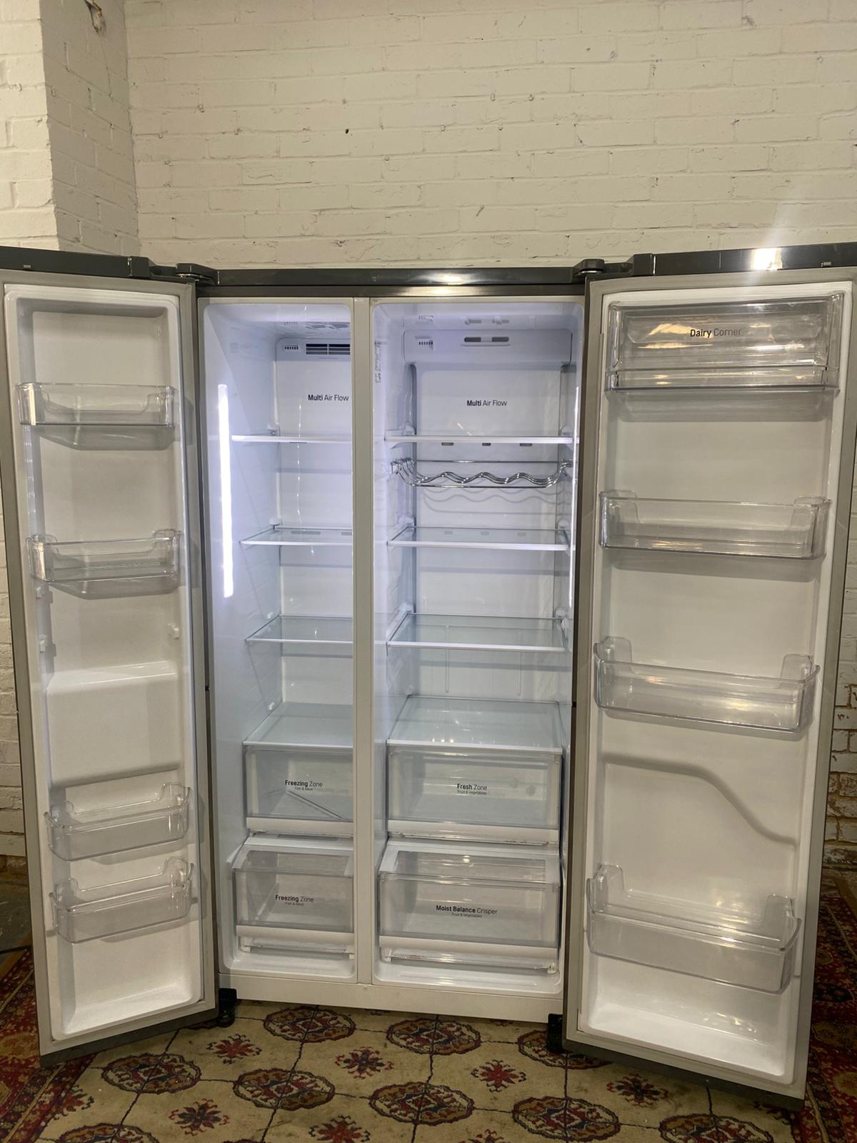🚚Top Brand LG Non Plumb Stainless Steel American Double Door Fridge Freezer For Sale