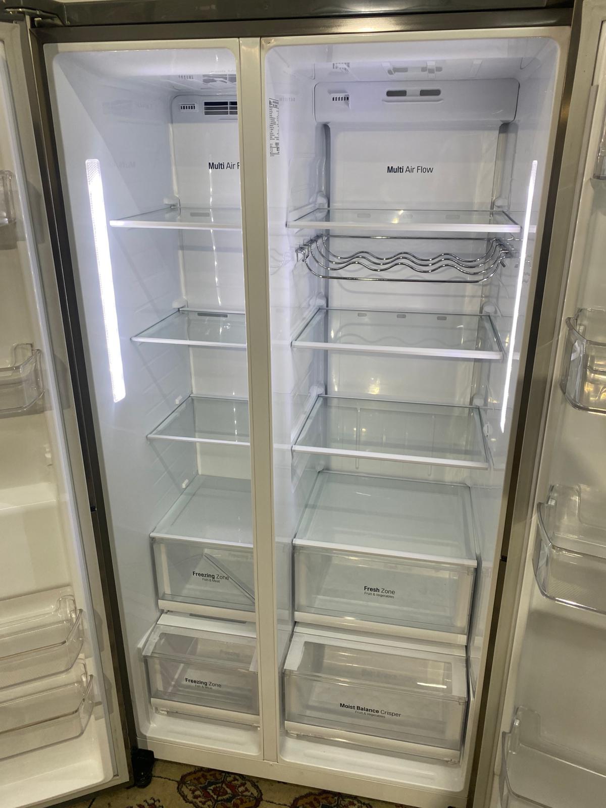 🚚Top Brand LG Non Plumb Stainless Steel American Double Door Fridge Freezer For Sale