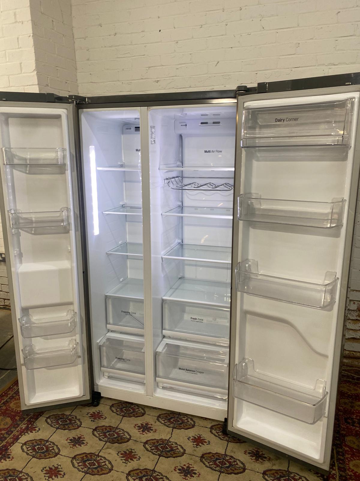 🚚Top Brand LG Non Plumb Stainless Steel American Double Door Fridge Freezer For Sale