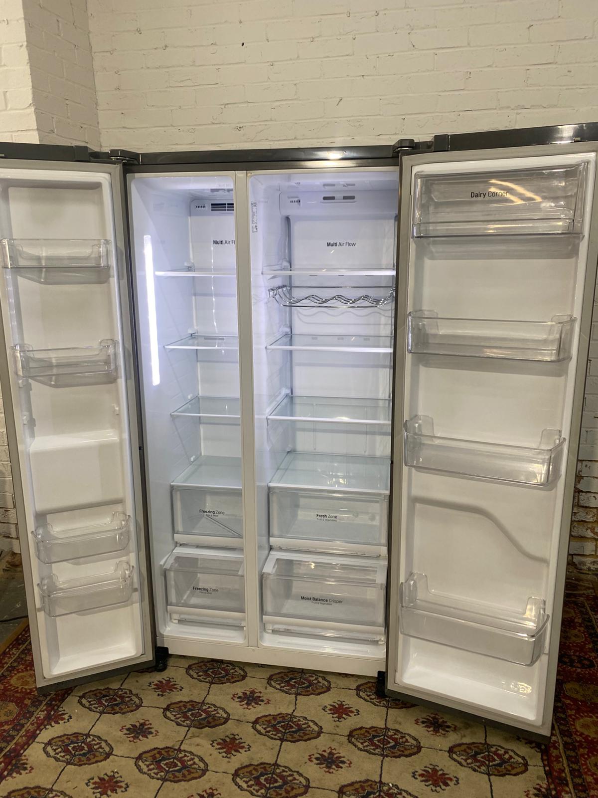 🚚Top Brand LG Non Plumb Stainless Steel American Double Door Fridge Freezer For Sale