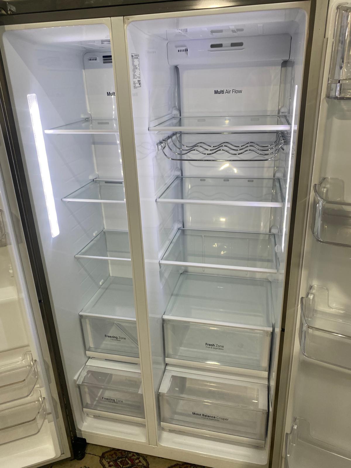 🚚Top Brand LG Non Plumb Stainless Steel American Double Door Fridge Freezer For Sale