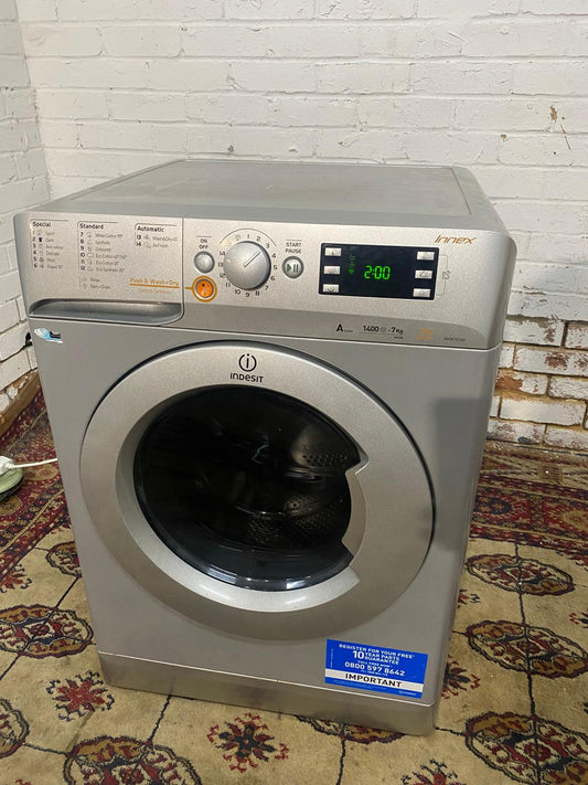 🚚FREE DELIVERY Beautiful Indesit Grey 7+4KG Washer Dryer For Sale