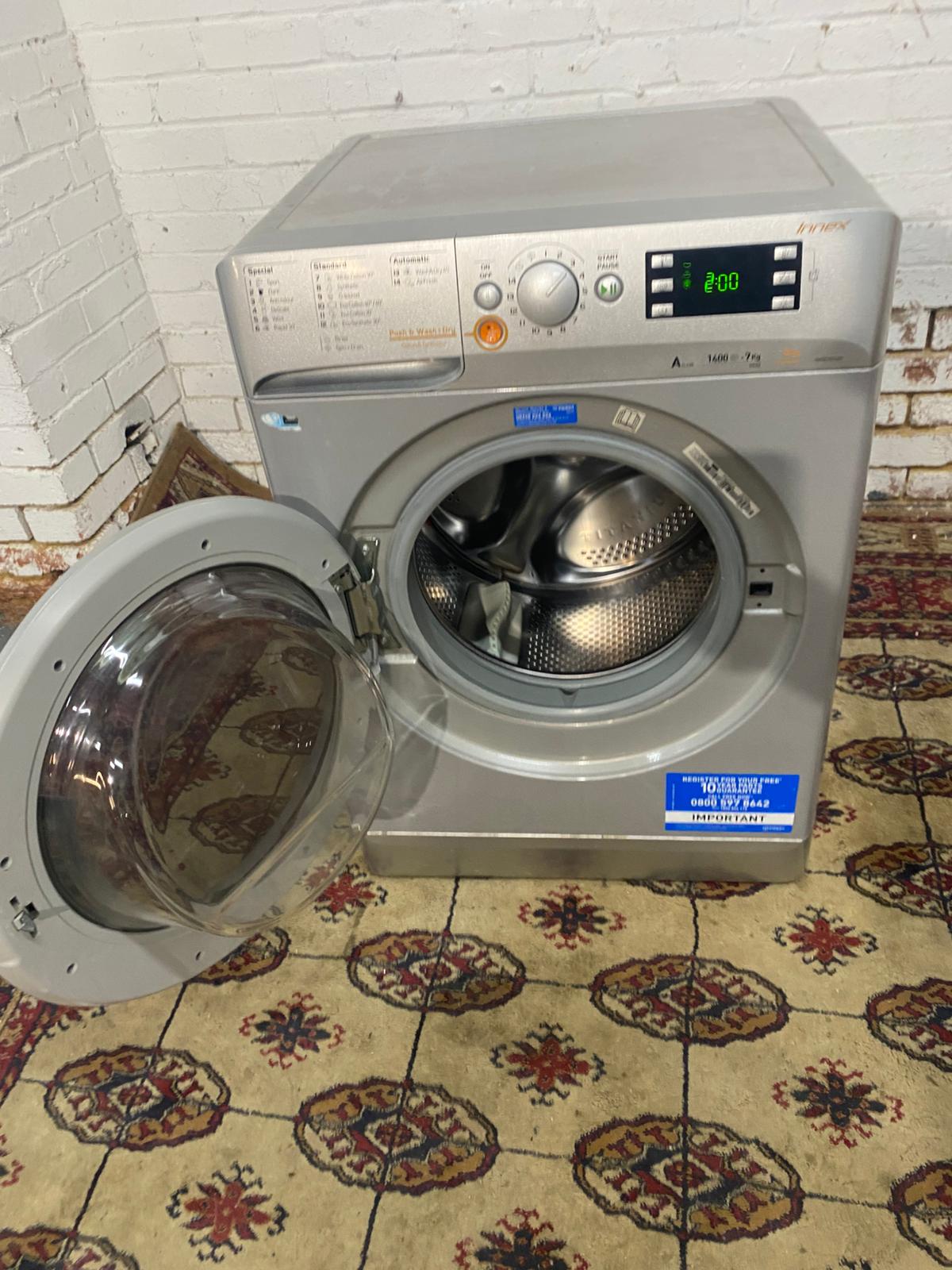 🚚FREE DELIVERY Beautiful Indesit Grey 7+4KG Washer Dryer For Sale