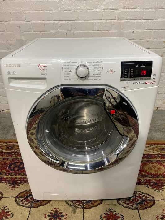 🚚Beautiful Hoover 8/5KG Silver Ring Washer Dryer For Sale