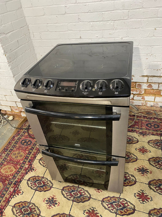 🚐Beautiful Zanussi 55CM Electric Cooker With Oven/Grill Comes With Hard Wire