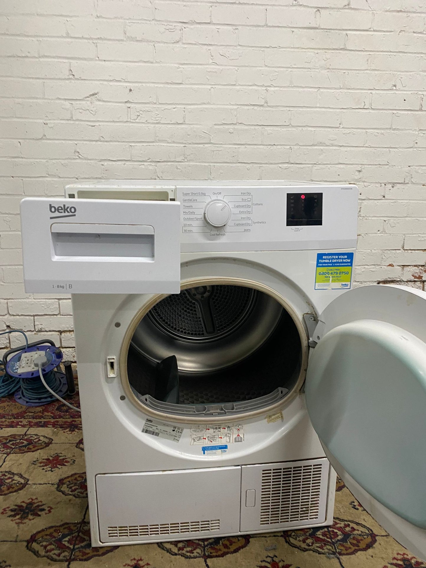FREE DELIVERY Beautiful Beko  8KG Condenser/Tumble Dryer For Sale