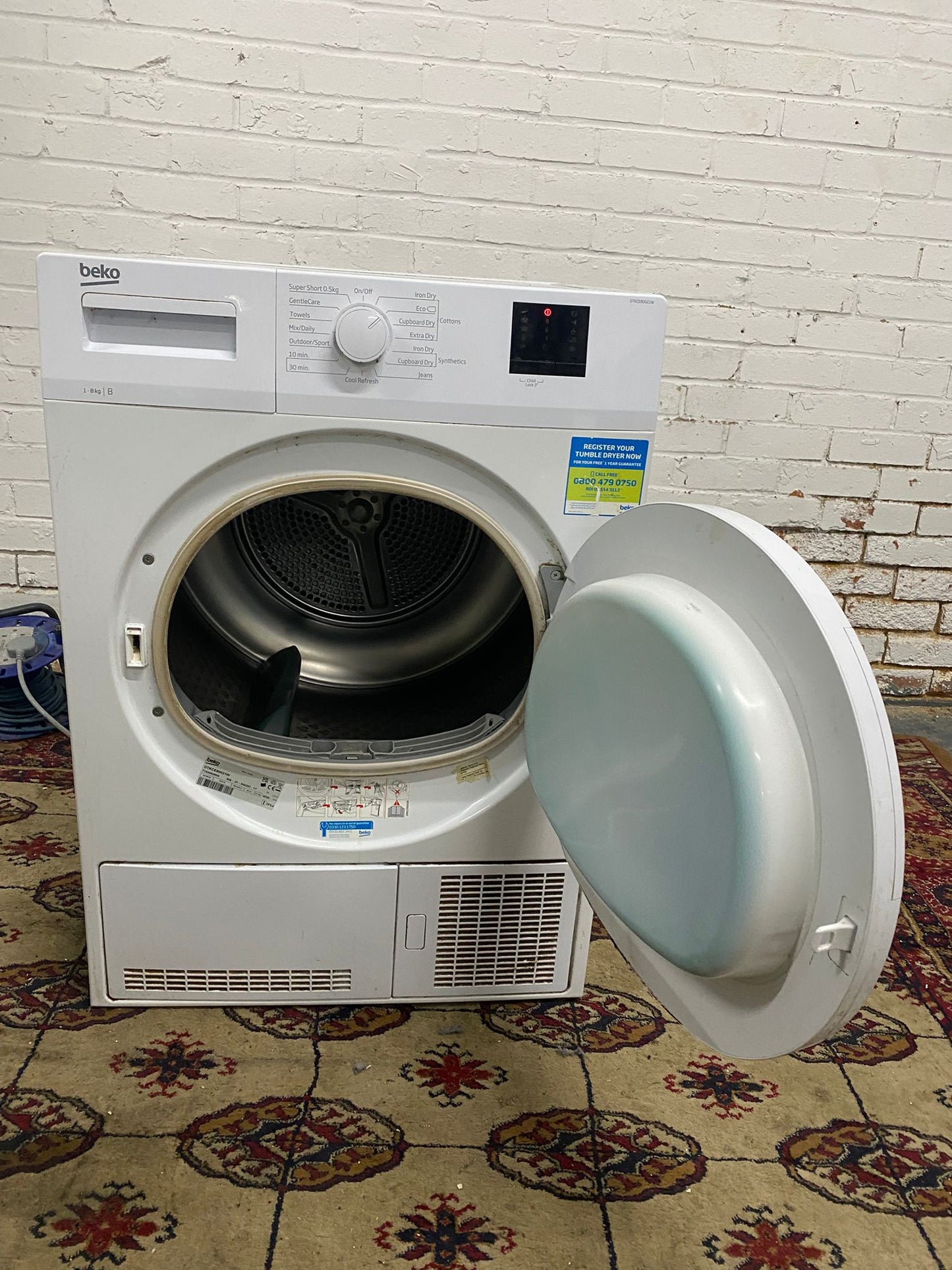 FREE DELIVERY Beautiful Beko  8KG Condenser/Tumble Dryer For Sale
