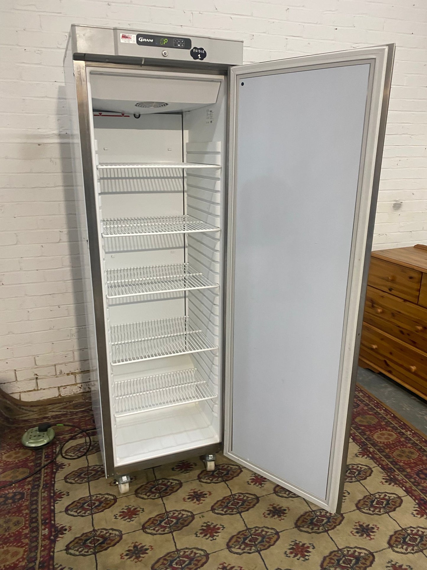 FREE DELIVERY Top Brand Gram Commercial Standing Fridge Stainless Steel For Sale