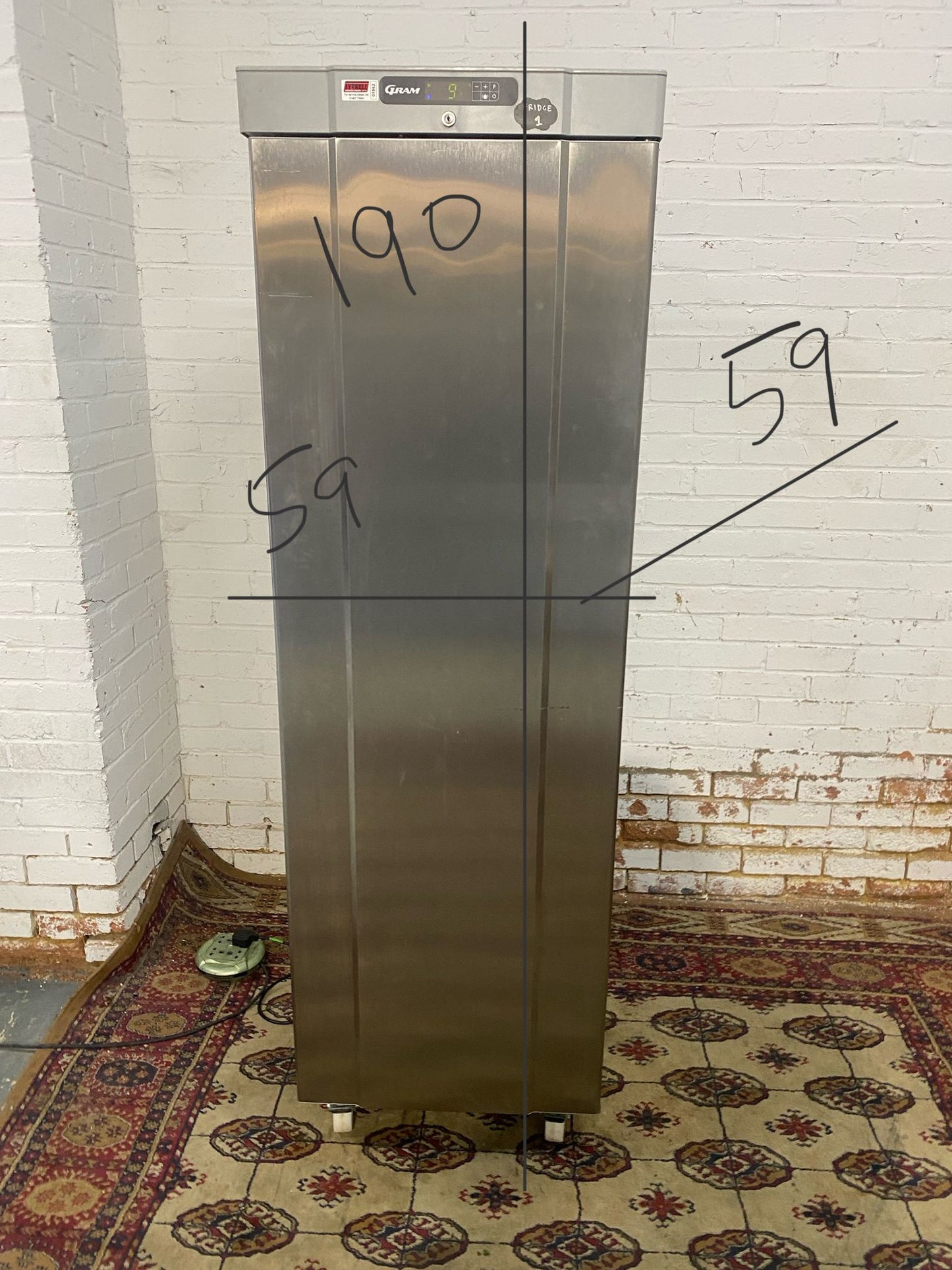 FREE DELIVERY Top Brand Gram Commercial Standing Fridge Stainless Steel For Sale