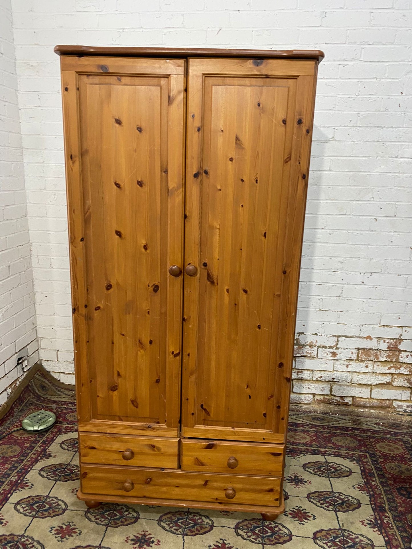 ✅🚚Beautiful Pine Two Door Assemble Wardrobe For Sale