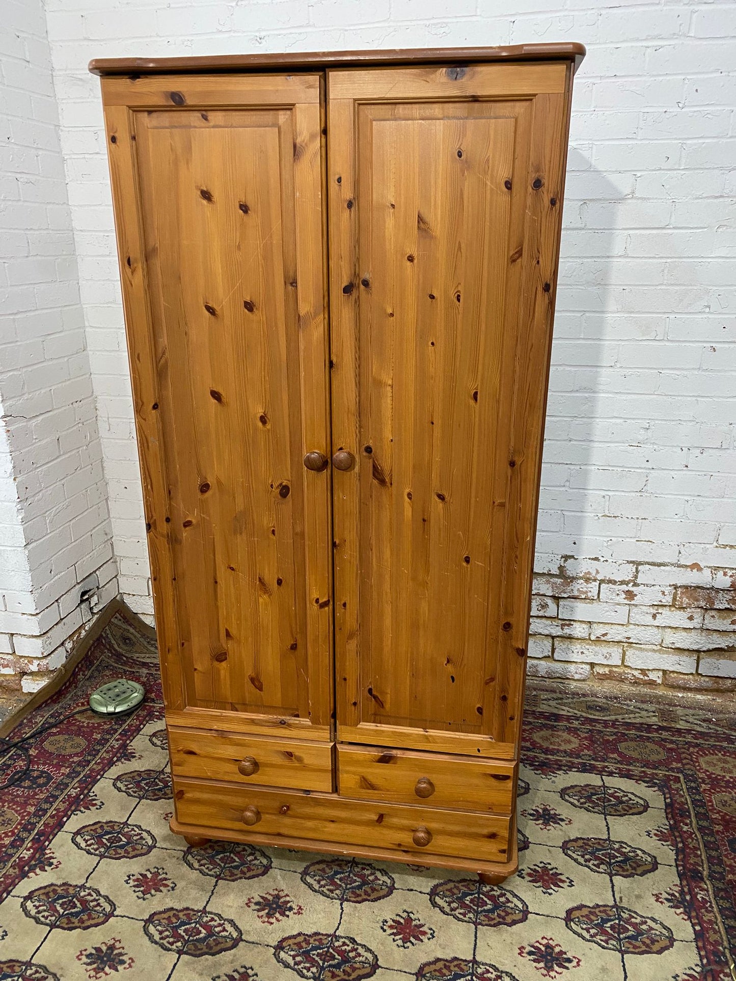 ✅🚚Beautiful Pine Two Door Assemble Wardrobe For Sale
