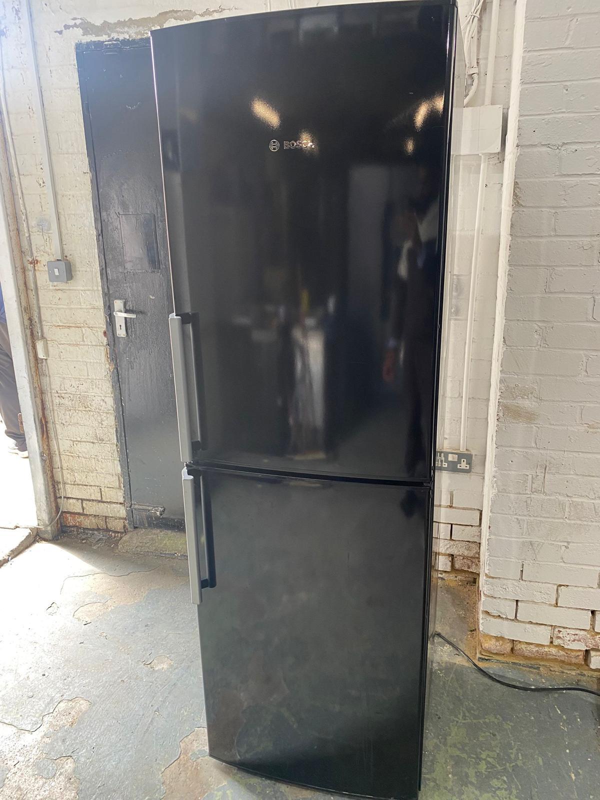 DELIVERY FREE Bosch Tall Black Fridge Freezer Frost Free  For Sale