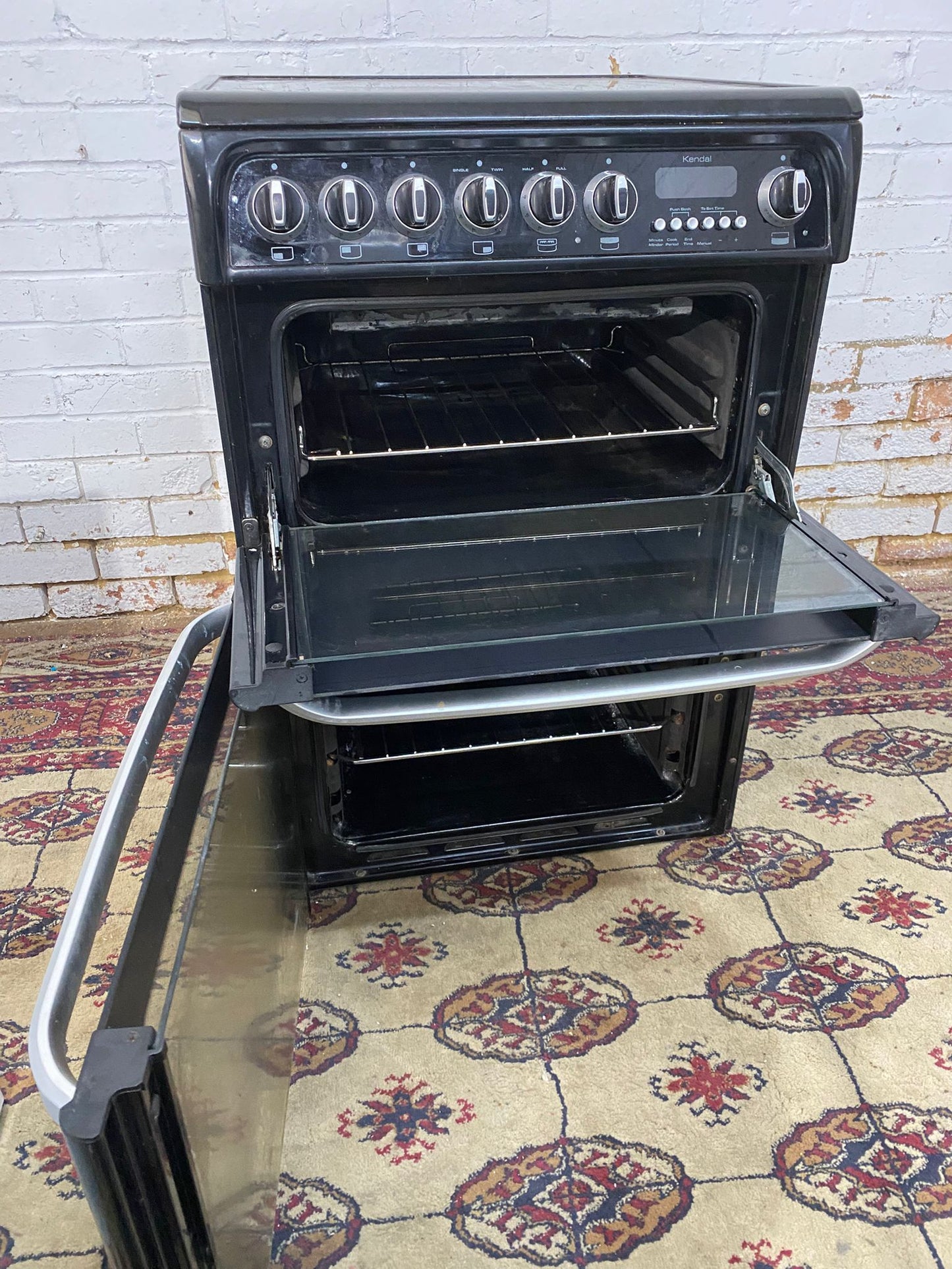 ✅🚚Beautiful Cannon Black 60CM Electric Ceramic Cooker With Dual Oven/Grill For Sale