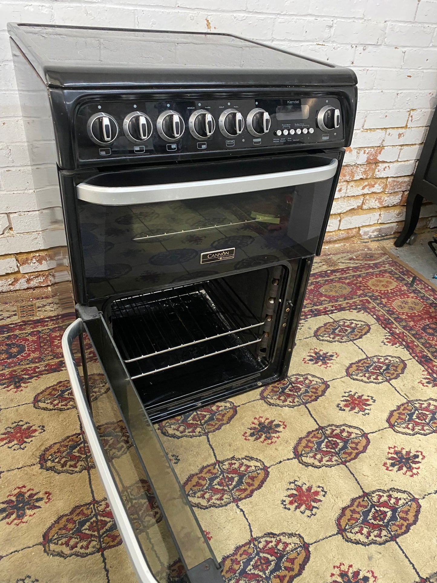 ✅🚚Beautiful Cannon Black 60CM Electric Ceramic Cooker With Dual Oven/Grill For Sale