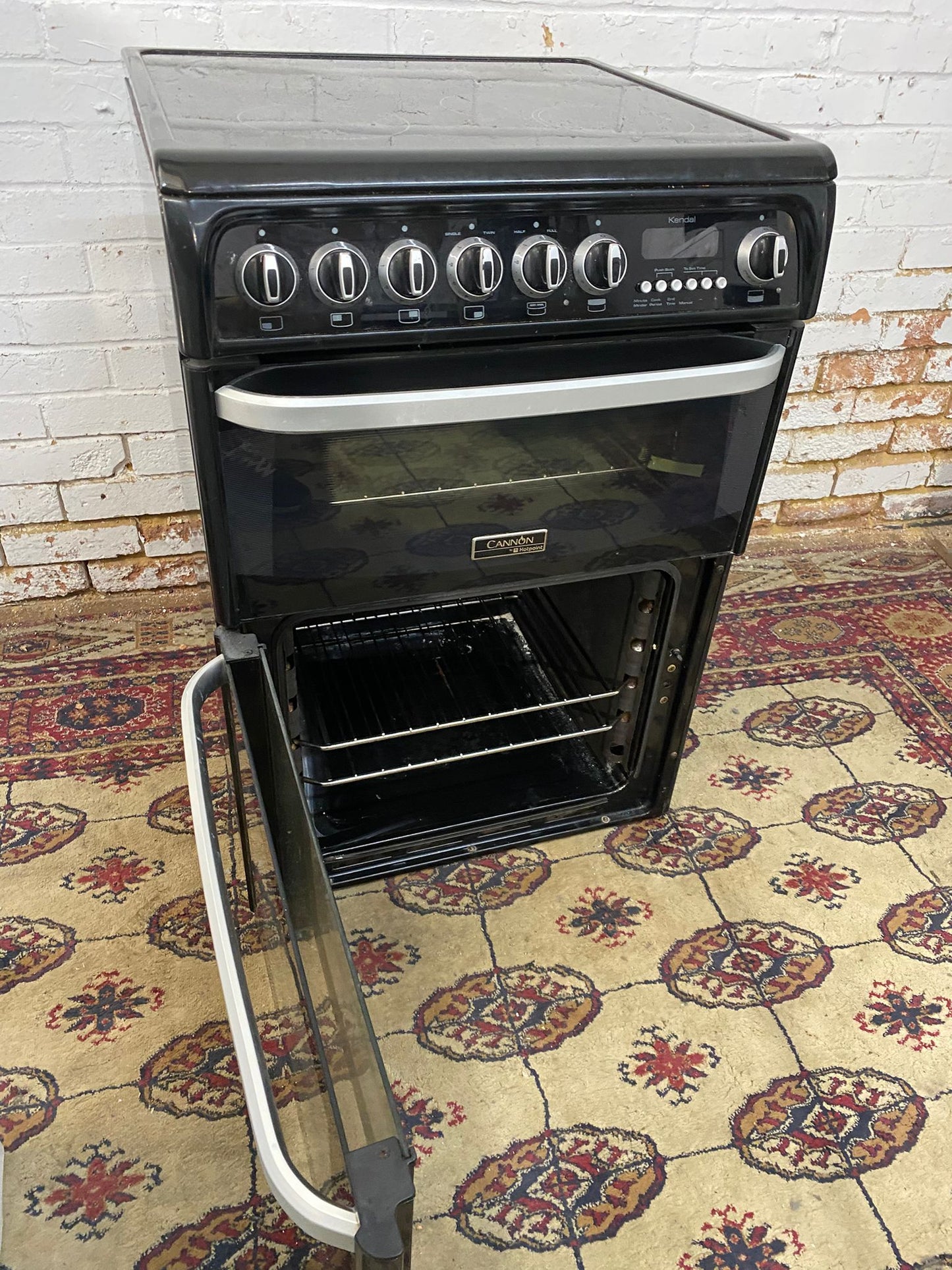 ✅🚚Beautiful Cannon Black 60CM Electric Ceramic Cooker With Dual Oven/Grill For Sale