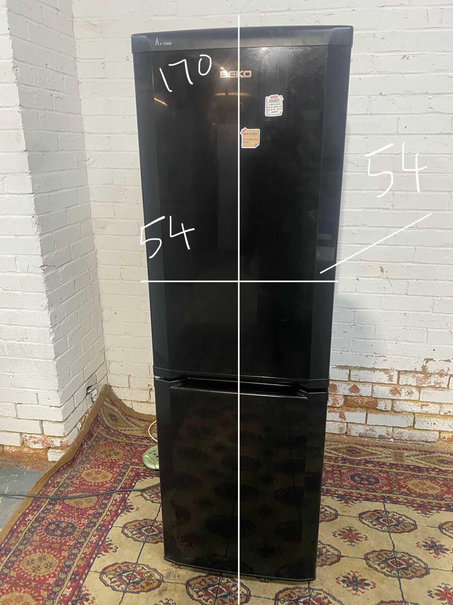 Beko Black Fridge Freezer Frost Free For Sale