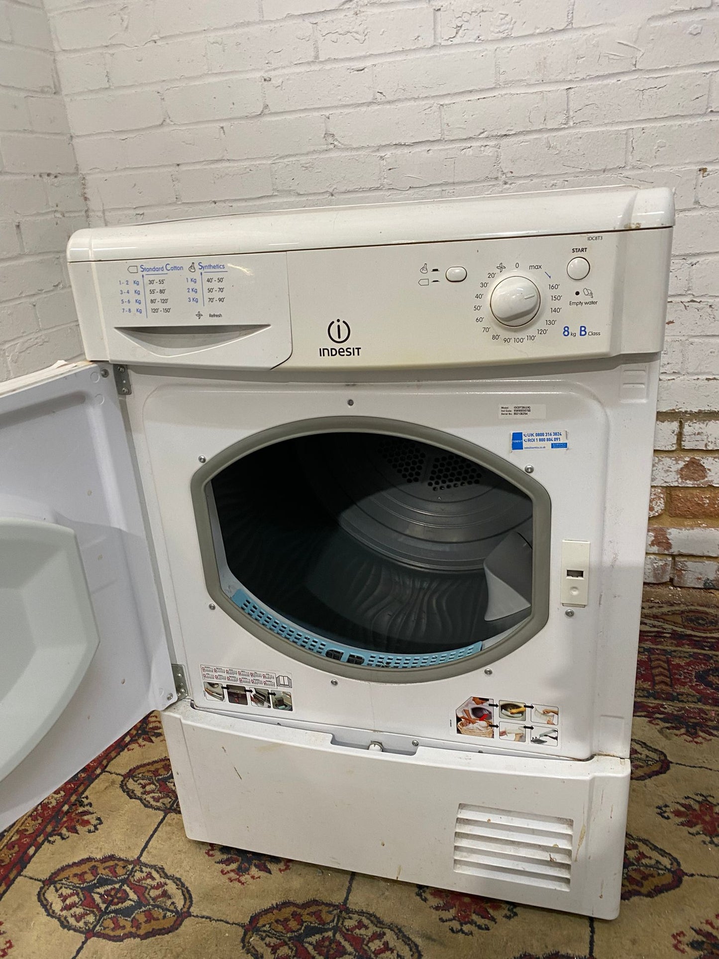 🚐🚐Indesit 8KG Condenser Dryer For Sale