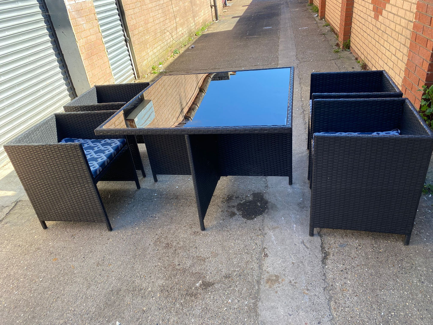 🚚Beautiful Rattan Cubes Garden Set With Washable Cushions For Sale