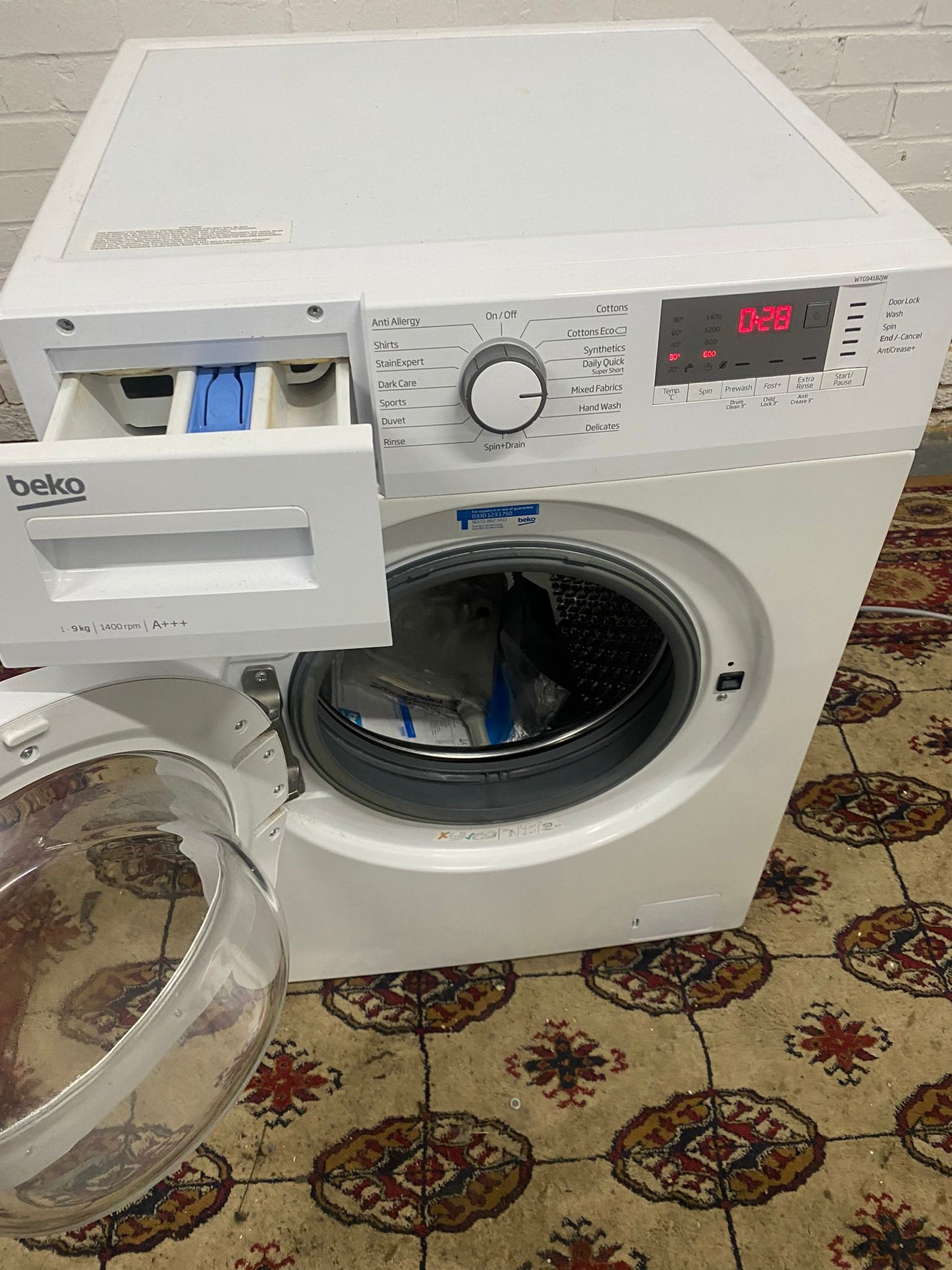 🚚Beautiful Beko 9KG Washing Machine For Sale