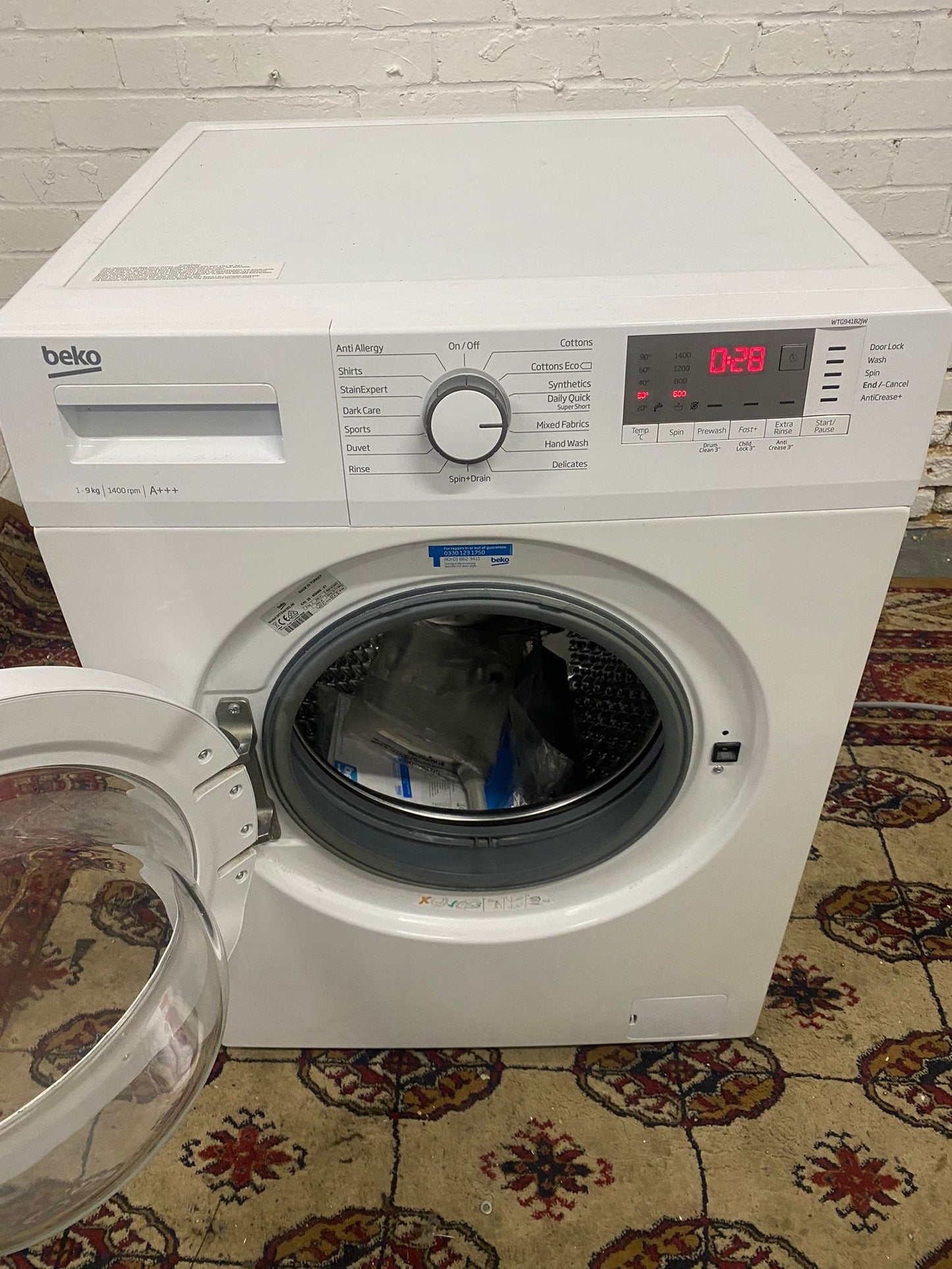 🚚Beautiful Beko 9KG Washing Machine For Sale