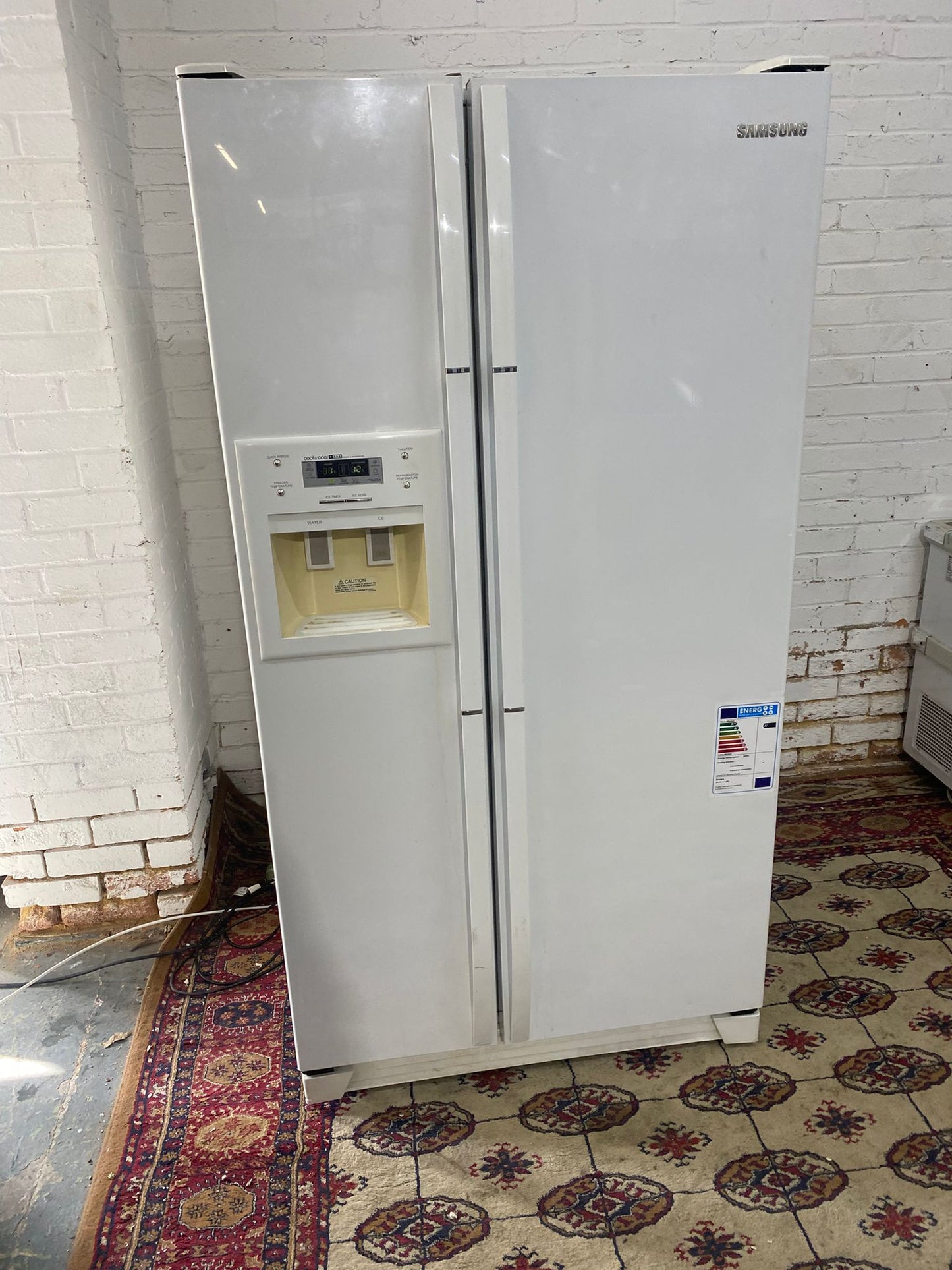 FREE DELIVERY Samsung White American Double Door Fridge Freezer
