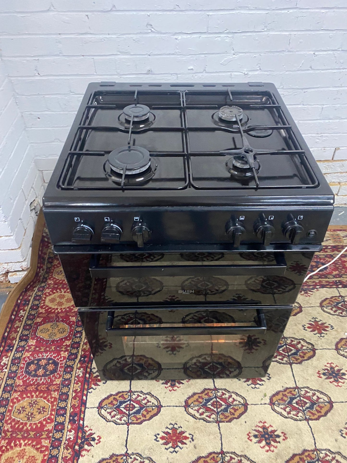 ✅🚐Beautiful Bush Black 60CM Gas Cooker With Oven/Grill For Sale