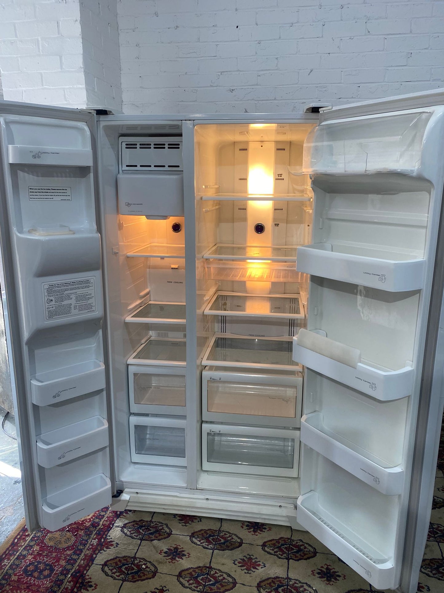 FREE DELIVERY Samsung White American Double Door Fridge Freezer