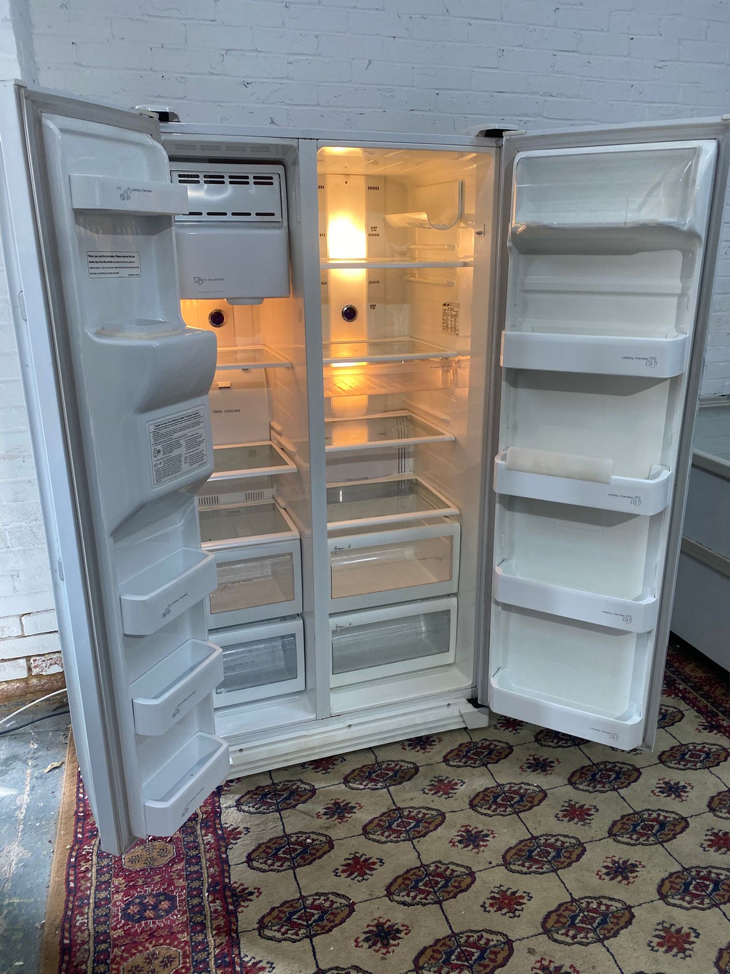 FREE DELIVERY Samsung White American Double Door Fridge Freezer