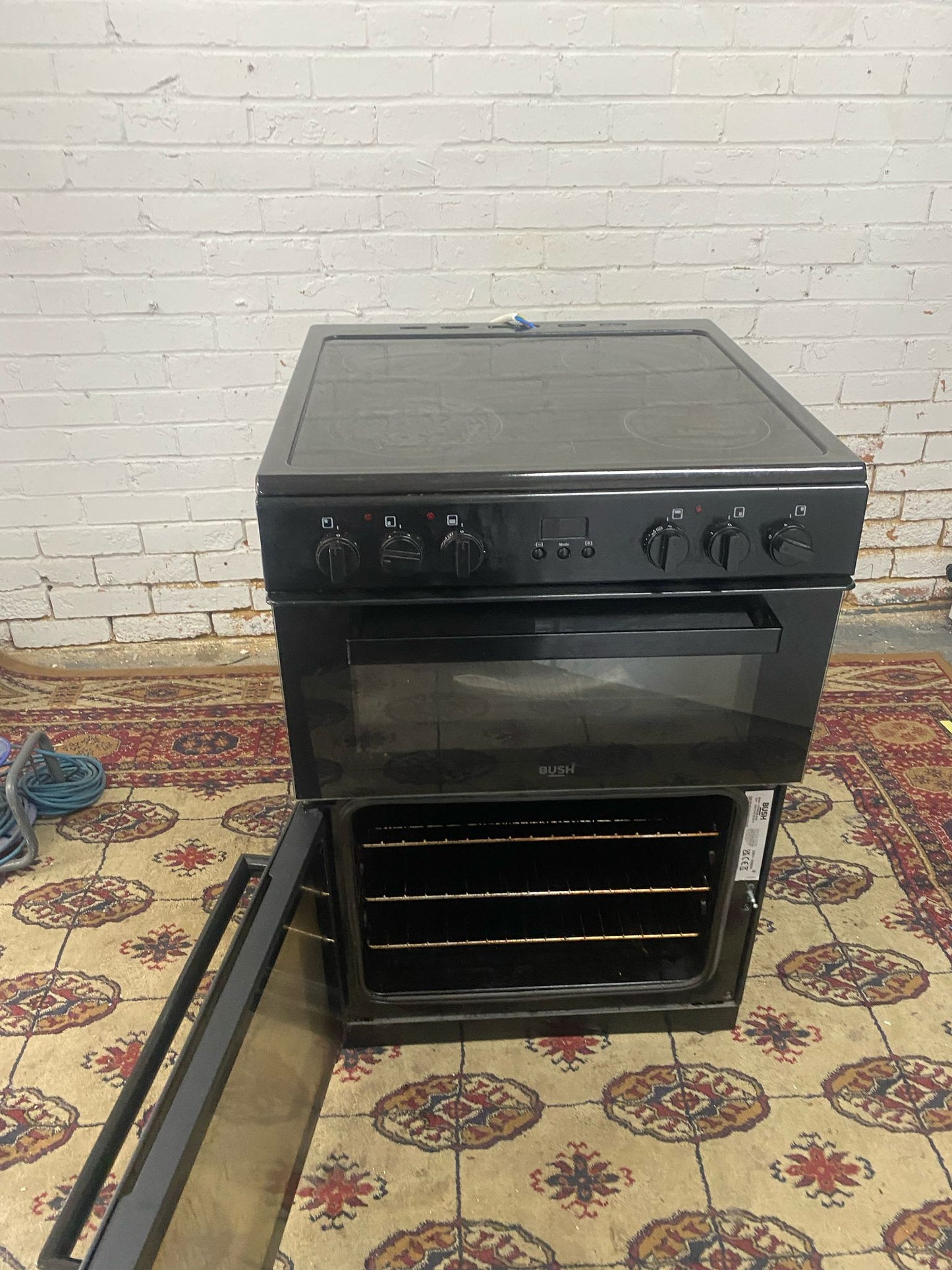 FREE DELIVERY Bush Black 60 CM Electric Cooker With Oven/Grill For Sale