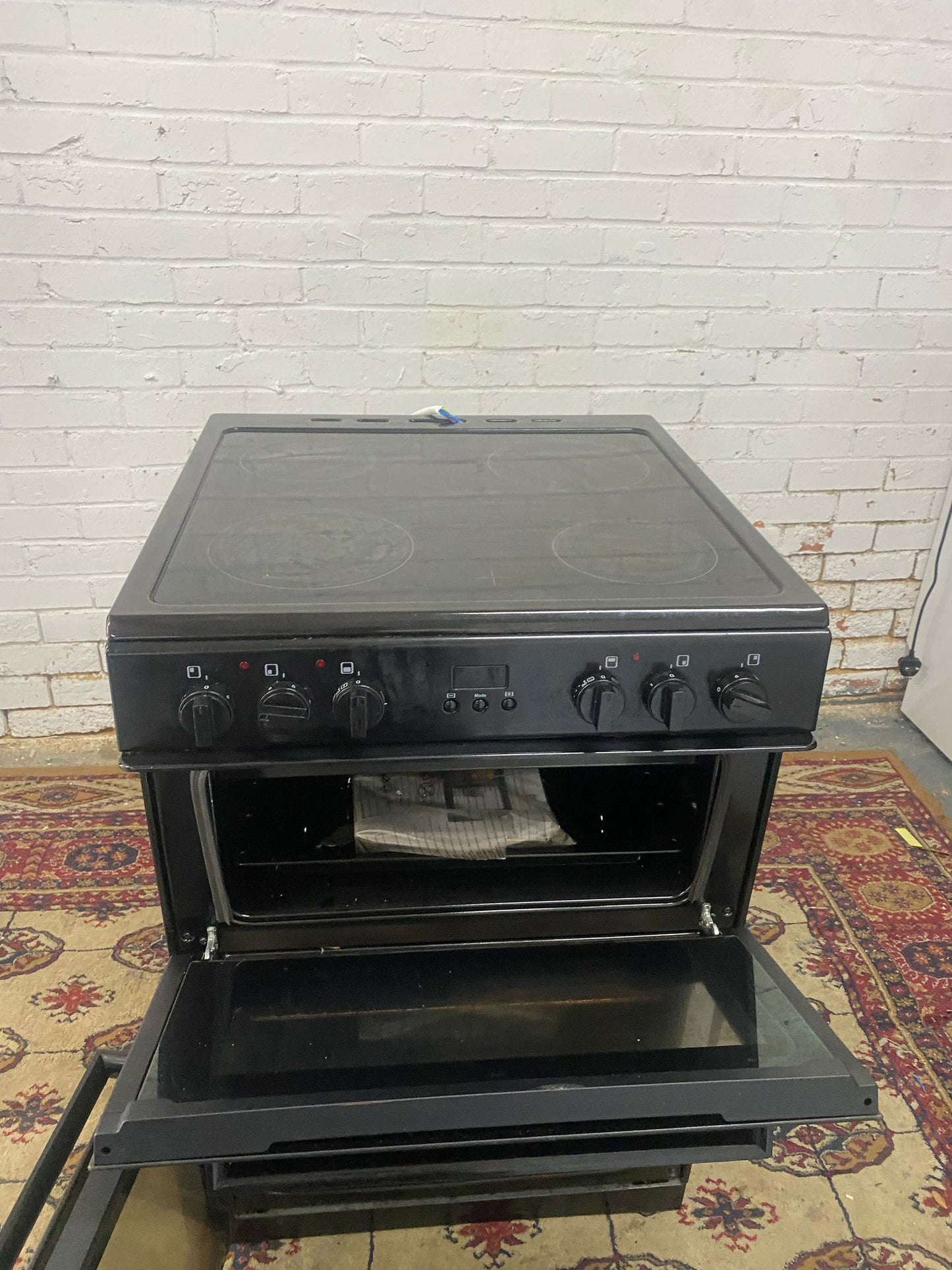 FREE DELIVERY Bush Black 60 CM Electric Cooker With Oven/Grill For Sale