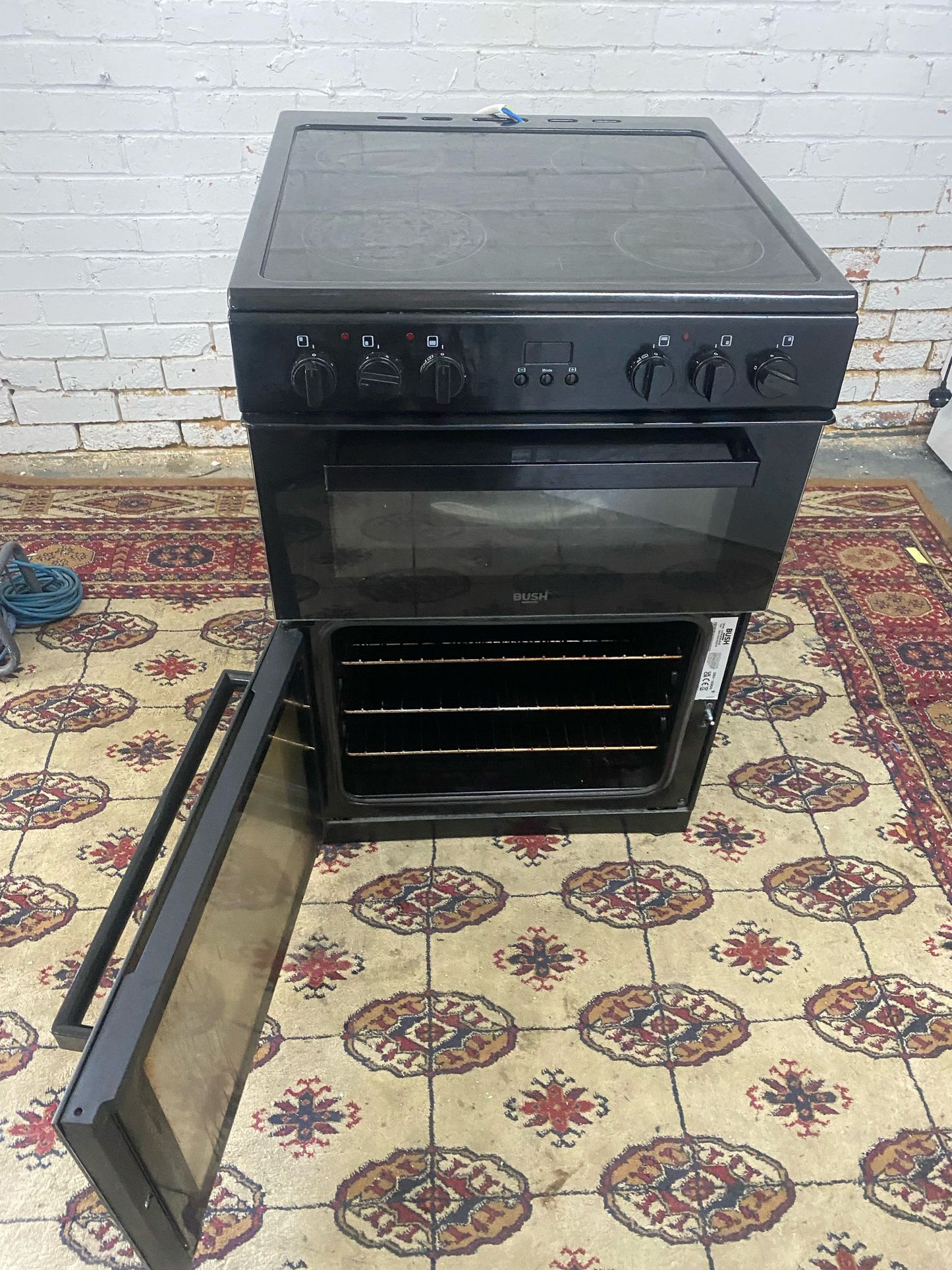 FREE DELIVERY Bush Black 60 CM Electric Cooker With Oven/Grill For Sale