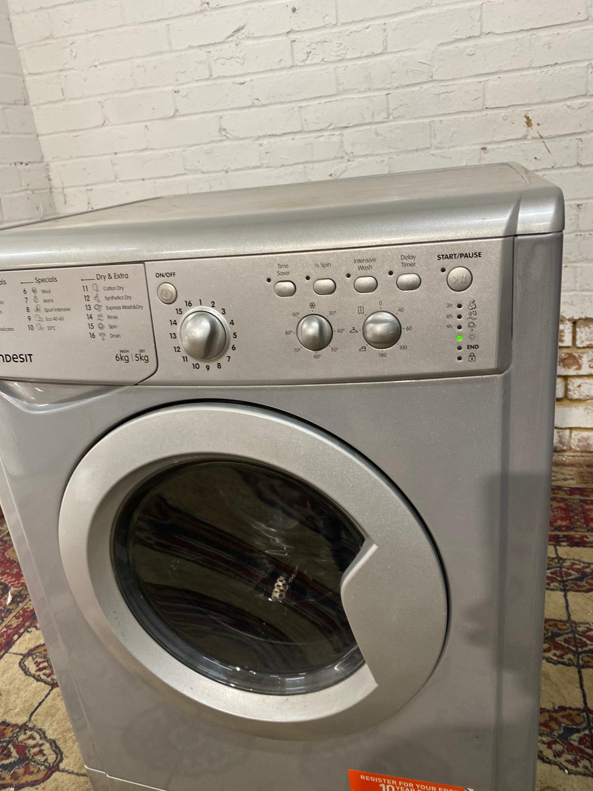 🚚Beautiful Indesit Grey Washer Dryer For Sale