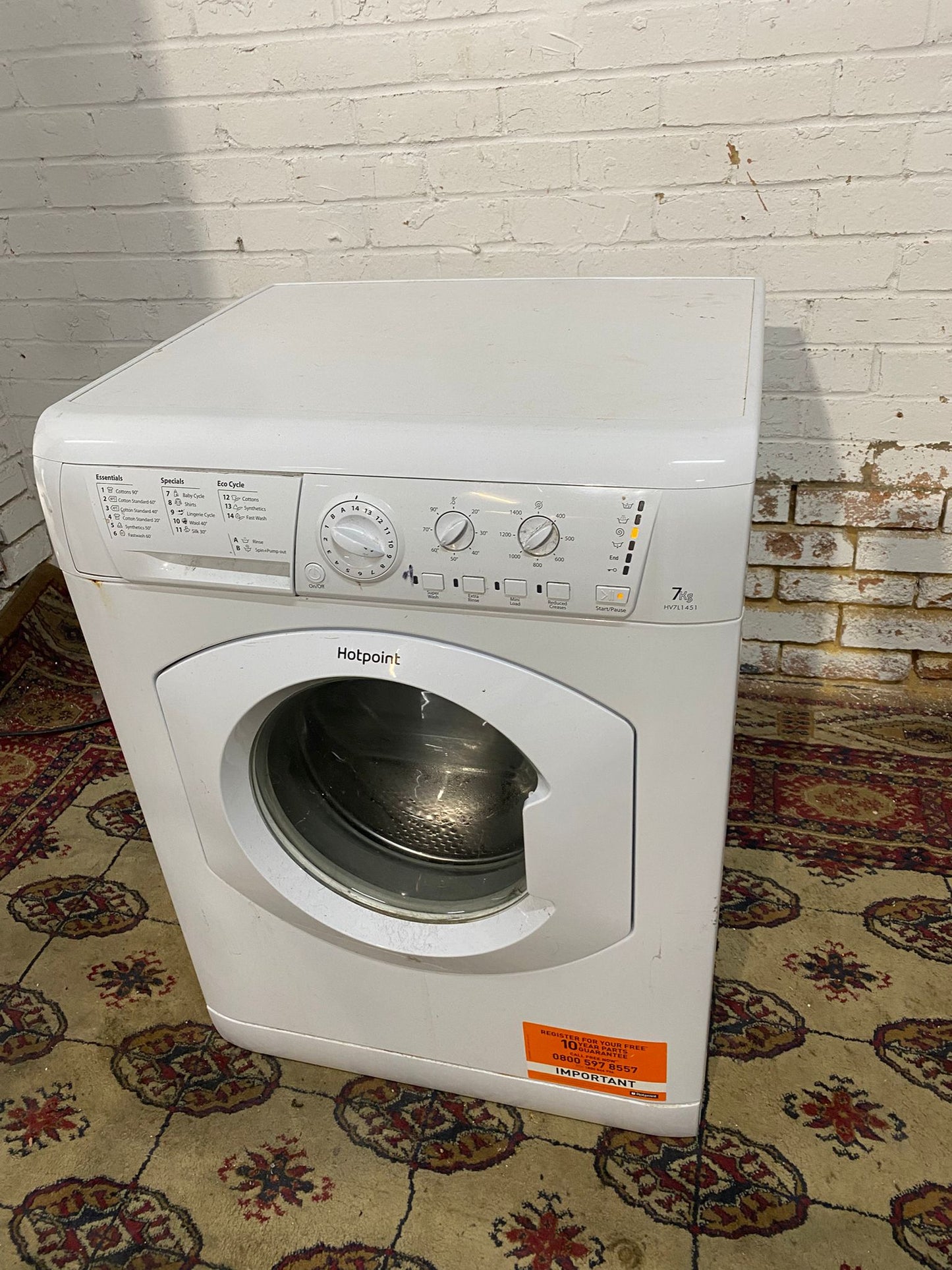 🚚Beautiful HotPoint 7KG Washing Machine For Sale