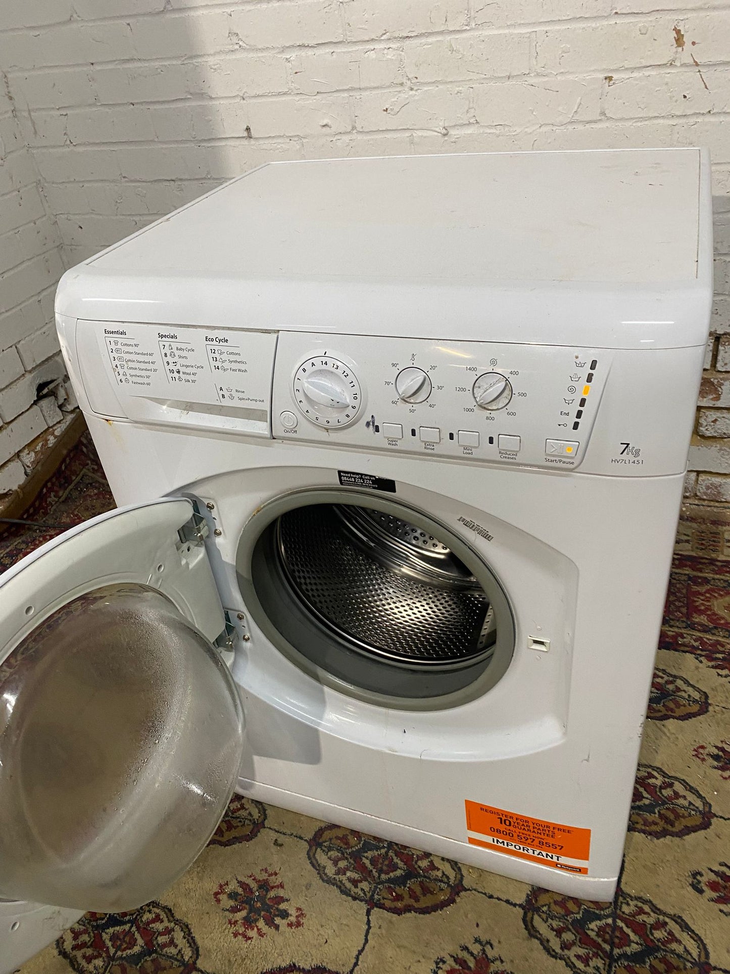 🚚Beautiful HotPoint 7KG Washing Machine For Sale