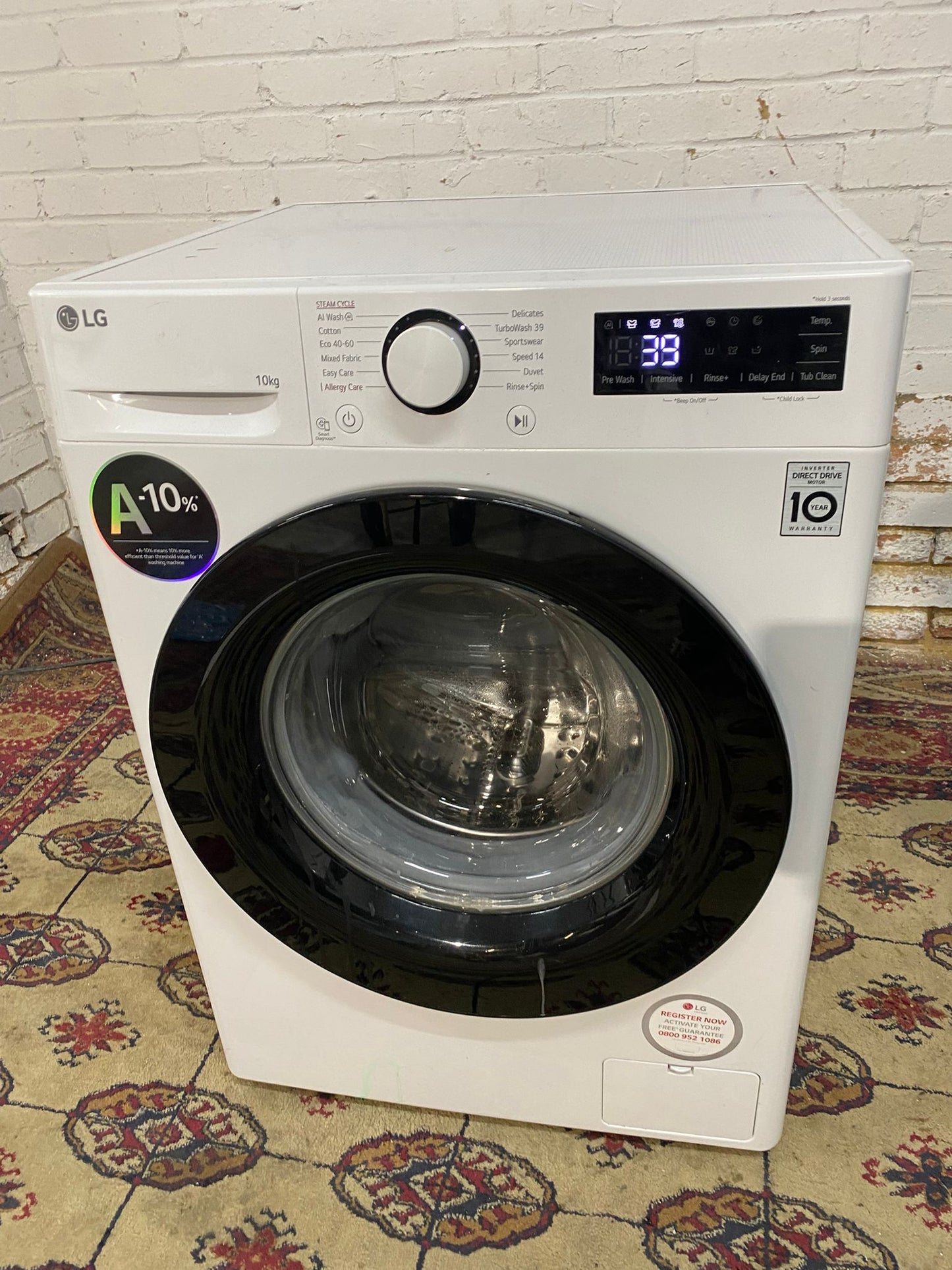 🚚Beautiful TopBrand LG DirectDrive 10KG Large Drum Washing Machine For Sale